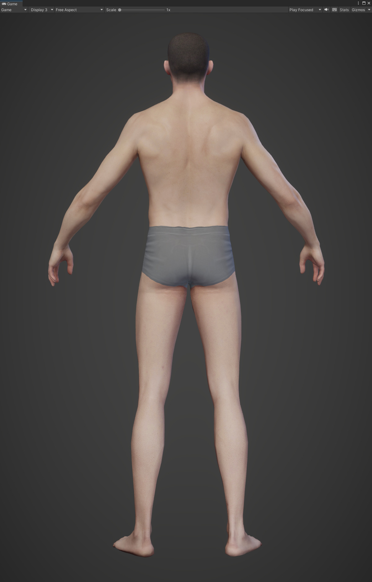 Highpoly Rigged Lowpoly Fantasy human basemesh Low-poly 3D model_5