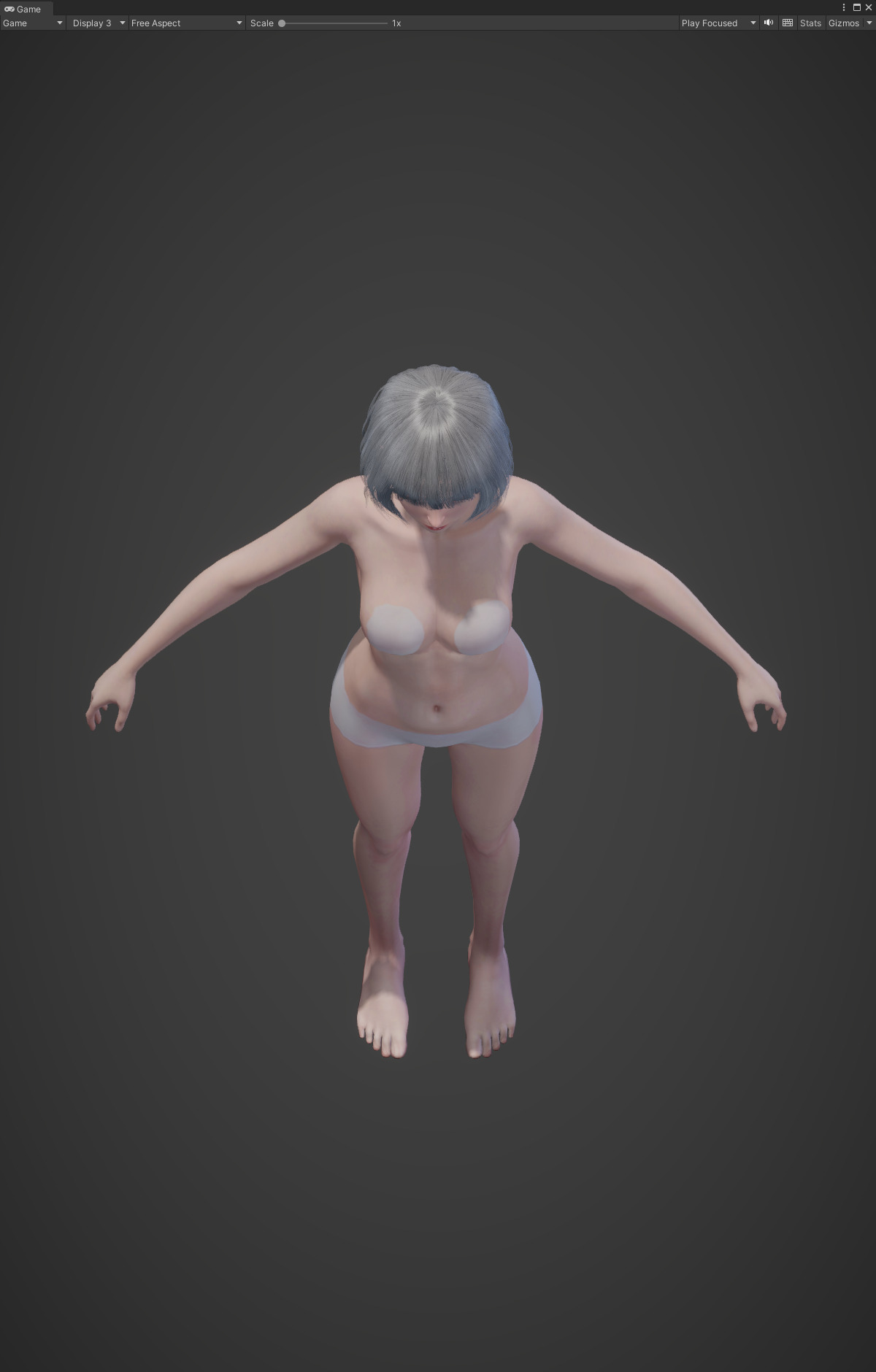 Highpoly Rigged Lowpoly Fantasy human basemesh Low-poly 3D model_55
