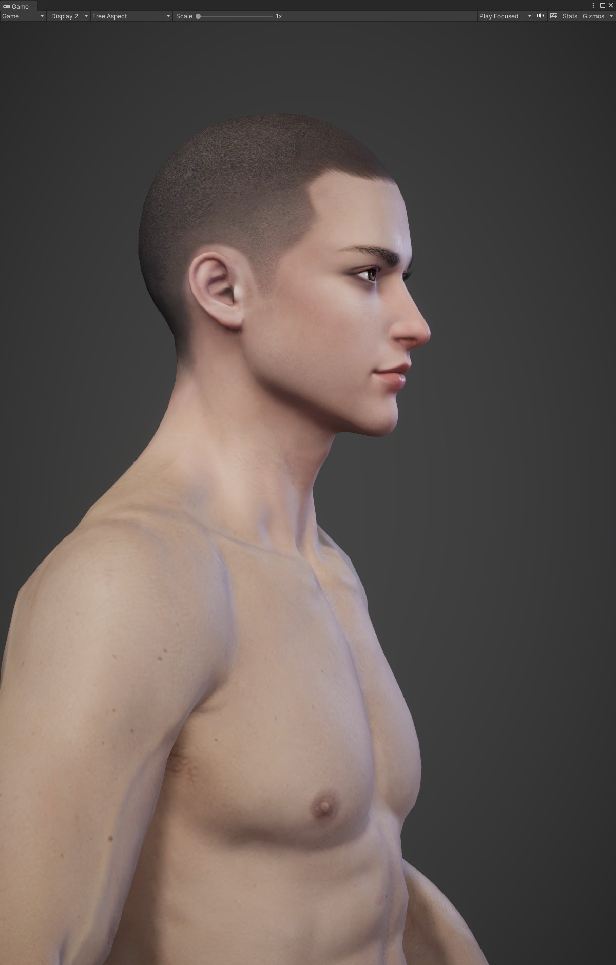 Highpoly Rigged Lowpoly Fantasy human basemesh Low-poly 3D model_21