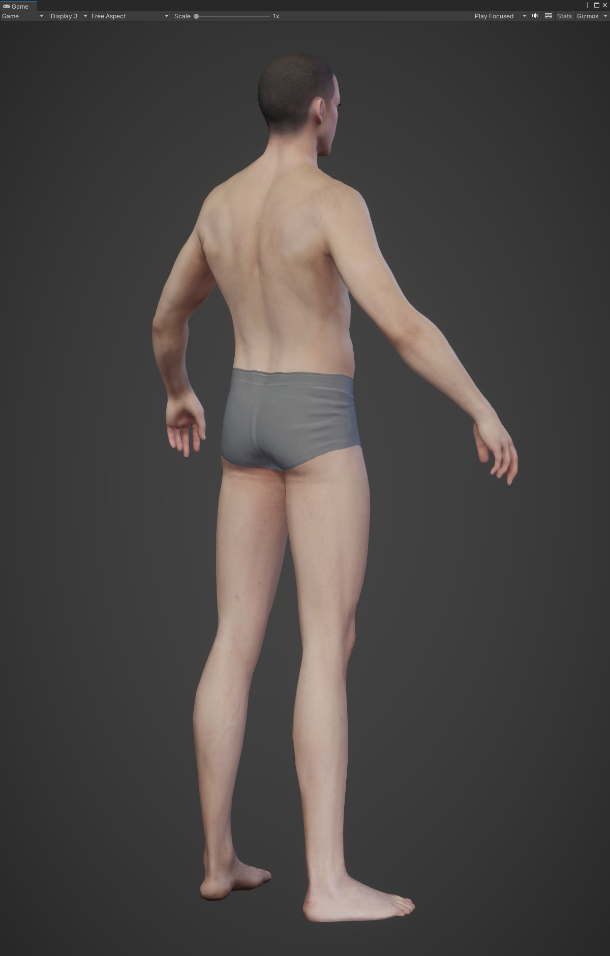Highpoly Rigged Lowpoly Fantasy human basemesh Low-poly 3D model_6