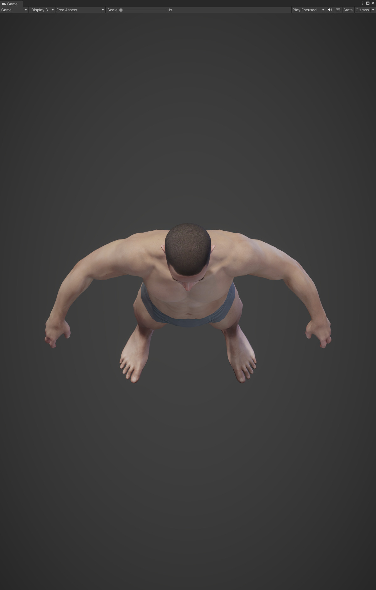 Highpoly Rigged Lowpoly Fantasy human basemesh Low-poly 3D model_16