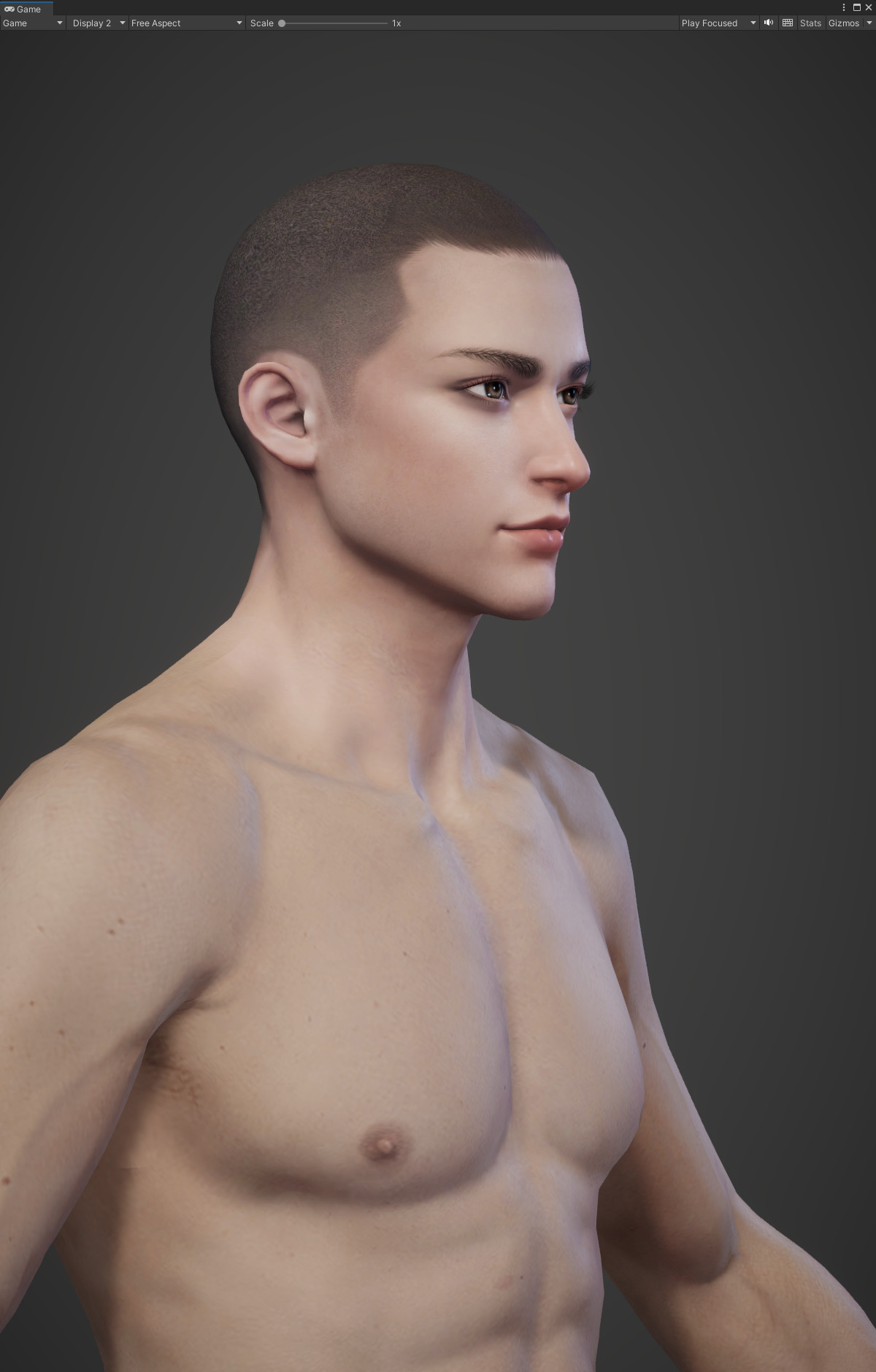 Highpoly Rigged Lowpoly Fantasy human basemesh Low-poly 3D model_26