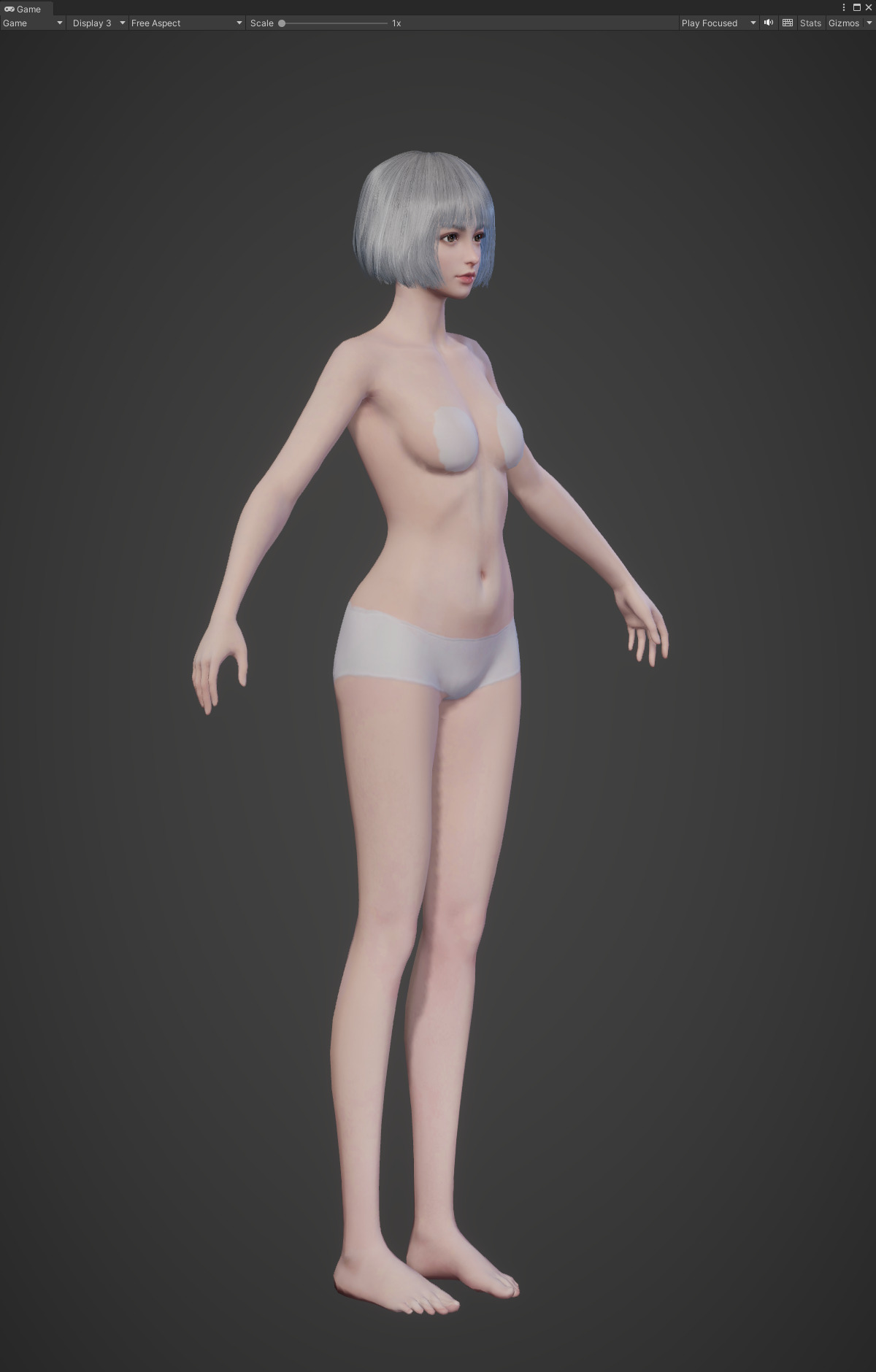 Highpoly Rigged Lowpoly Fantasy human basemesh Low-poly 3D model_32