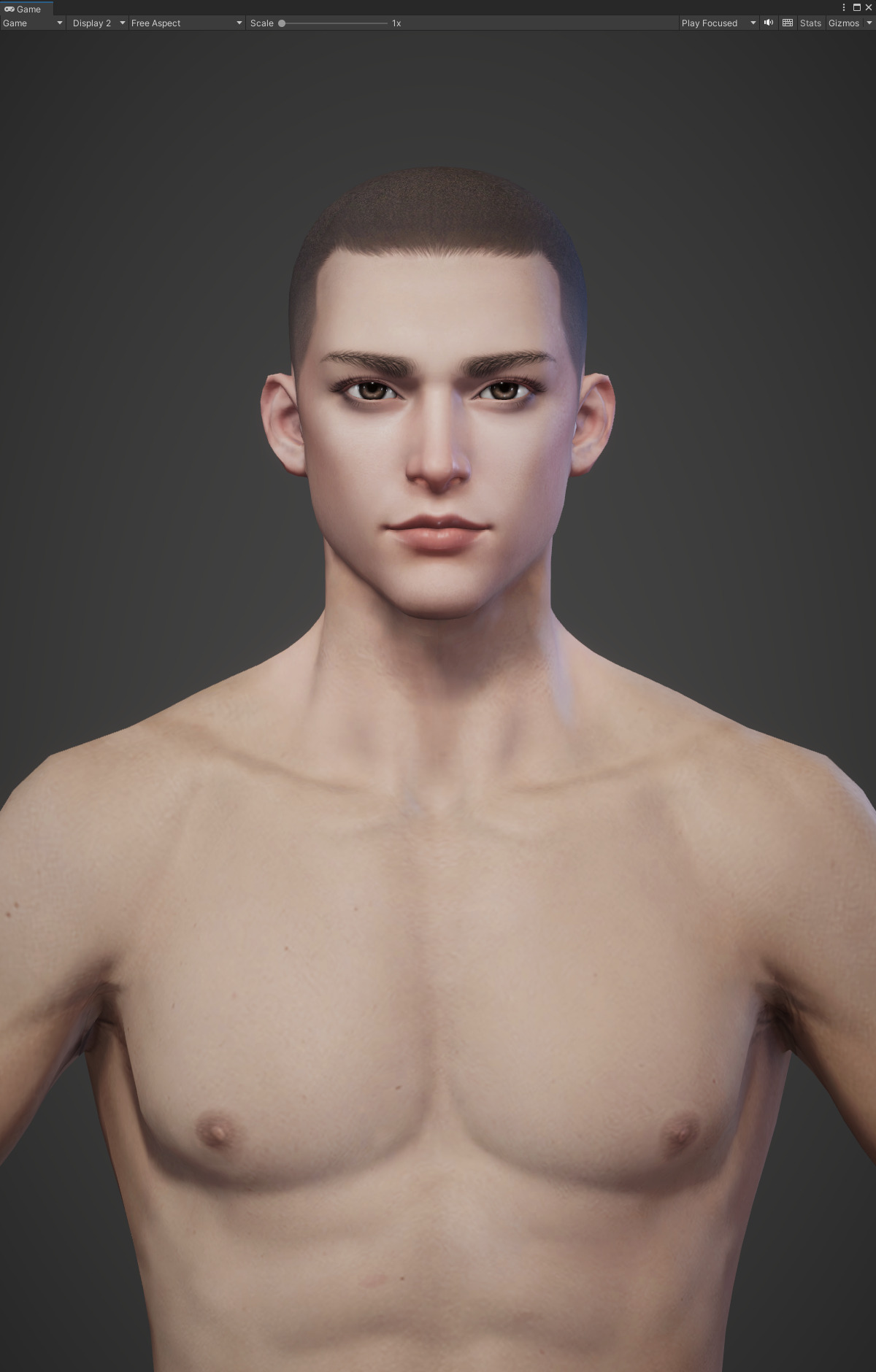 Highpoly Rigged Lowpoly Fantasy human basemesh Low-poly 3D model_10