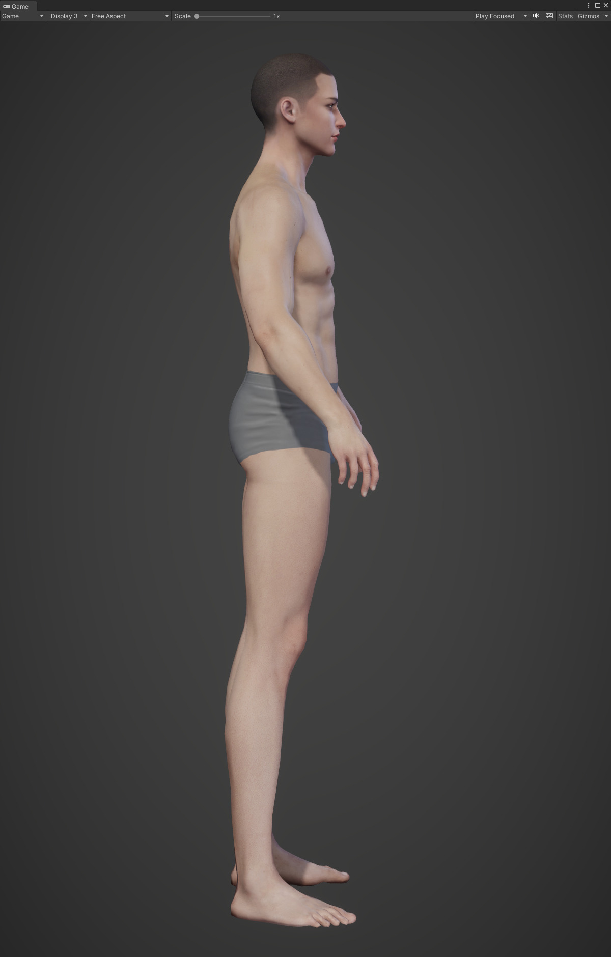 Highpoly Rigged Lowpoly Fantasy human basemesh Low-poly 3D model_12