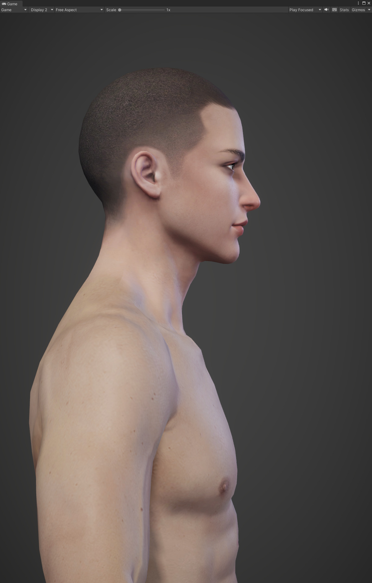 Highpoly Rigged Lowpoly Fantasy human basemesh Low-poly 3D model_11