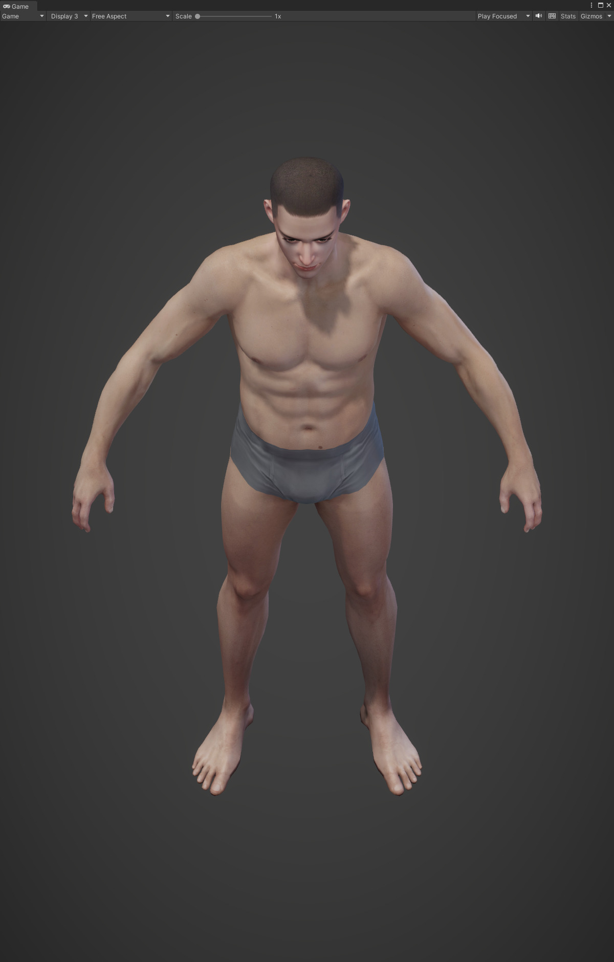 Highpoly Rigged Lowpoly Fantasy human basemesh Low-poly 3D model_13