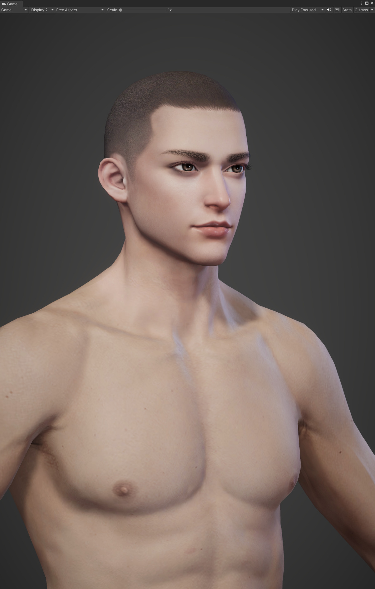 Highpoly Rigged Lowpoly Fantasy human basemesh Low-poly 3D model_8