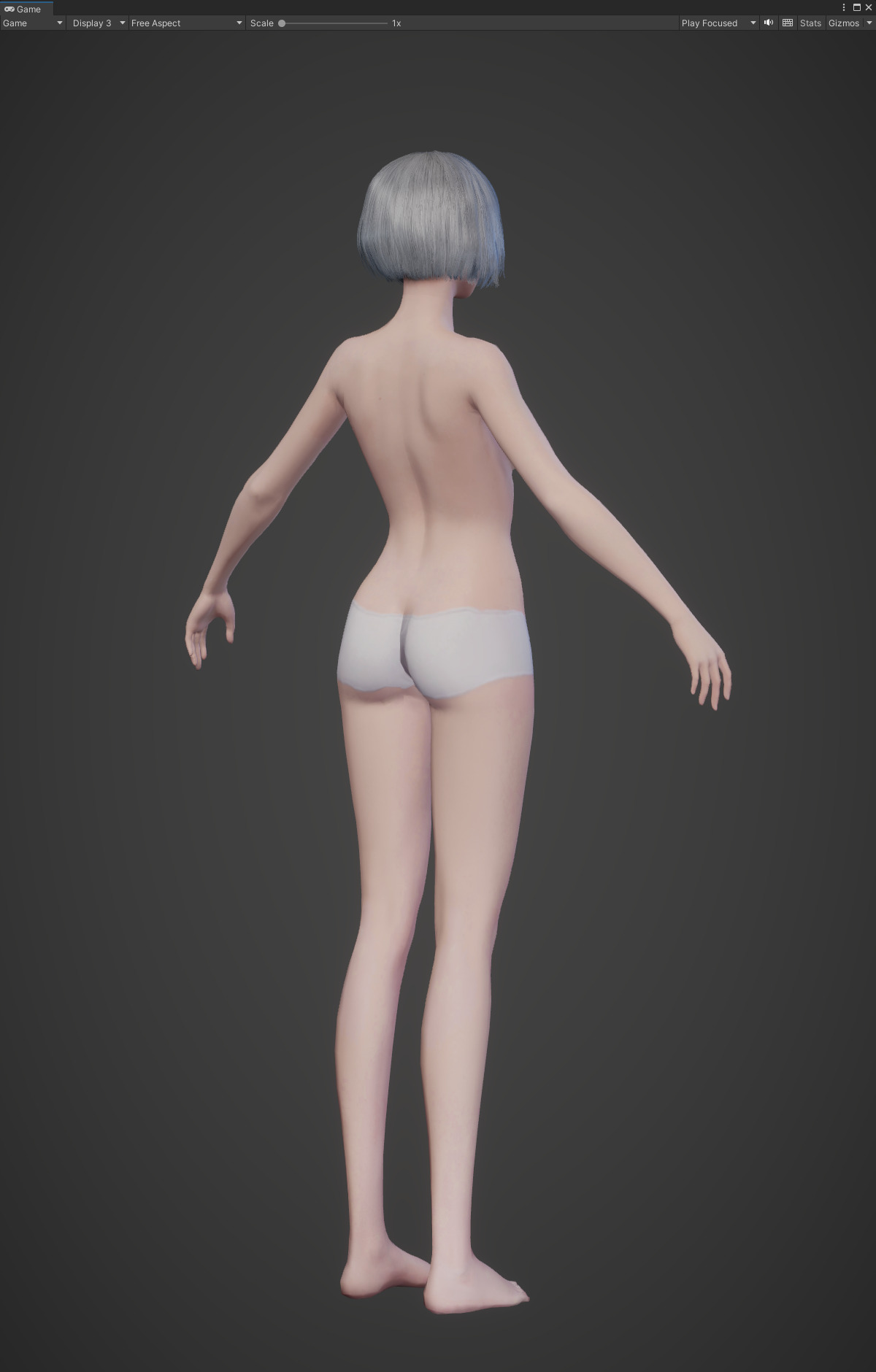 Highpoly Rigged Lowpoly Fantasy human basemesh Low-poly 3D model_48