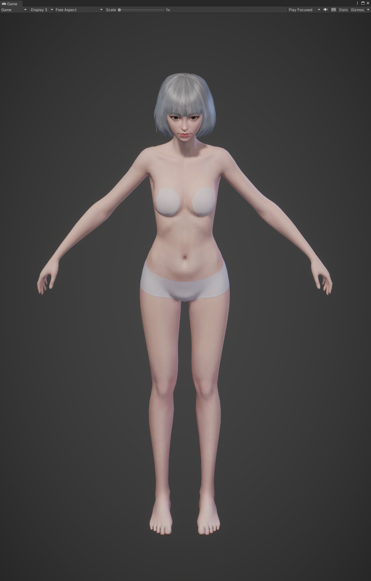 Highpoly Rigged Lowpoly Fantasy human basemesh Low-poly 3D model_40