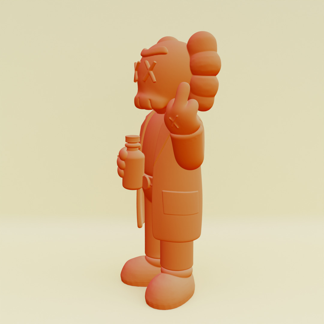 KAWS Rick Sanchez The Scientist Figure Toys Printable 3D print model_3