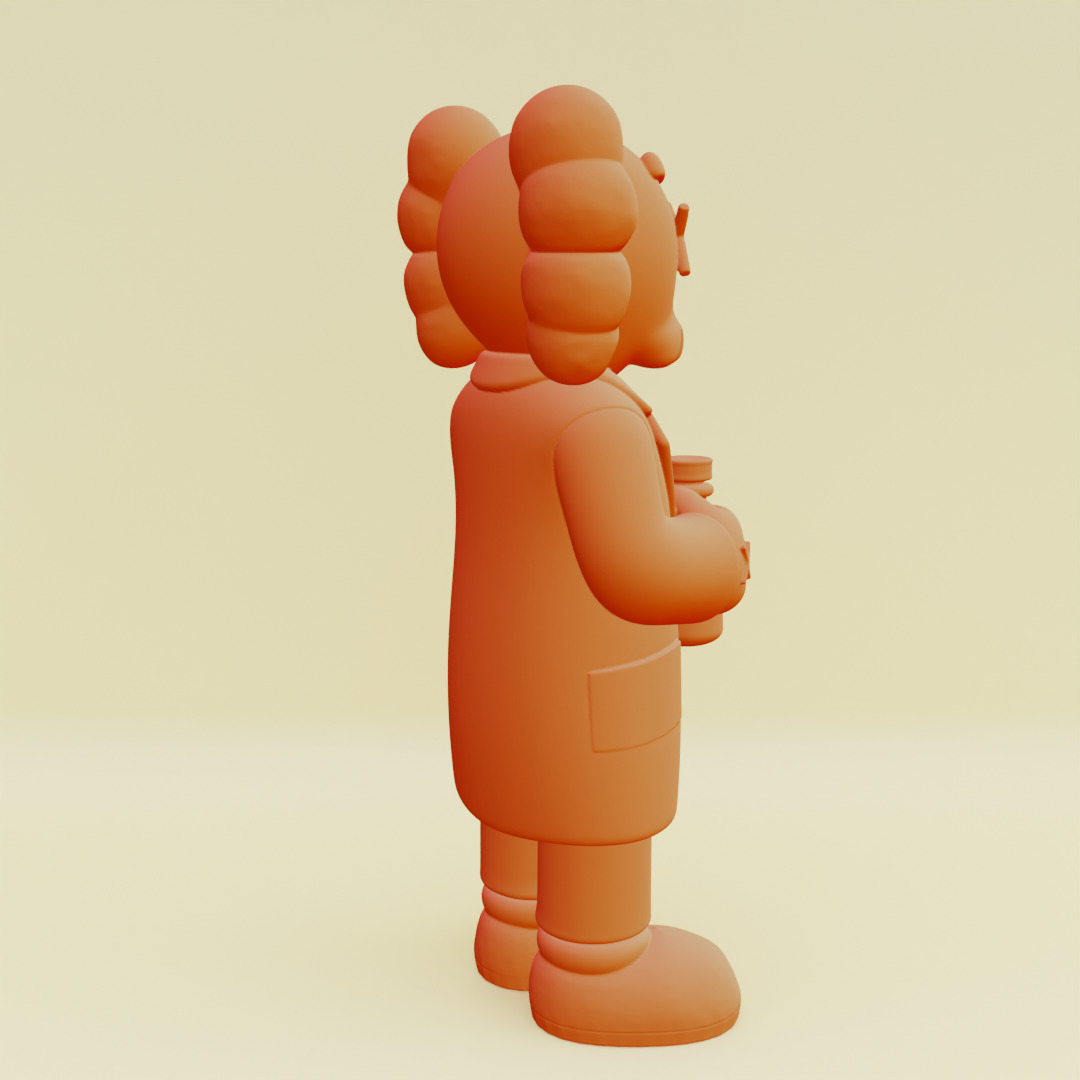 KAWS Rick Sanchez The Scientist Figure Toys Printable 3D print model_9