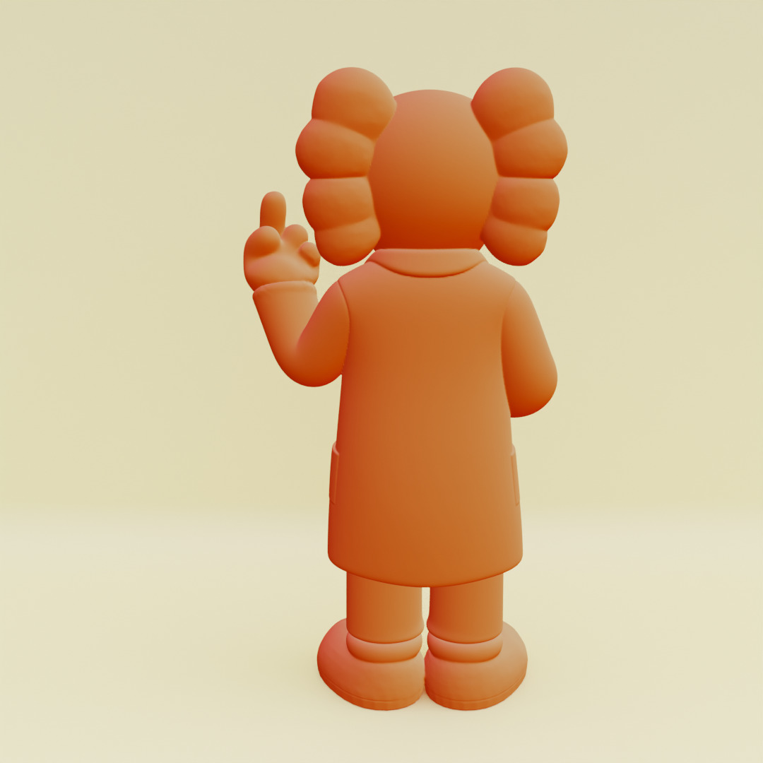 KAWS Rick Sanchez The Scientist Figure Toys Printable 3D print model_7