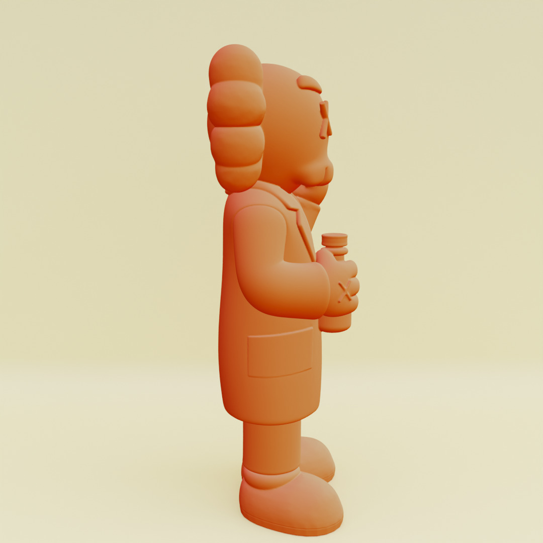 KAWS Rick Sanchez The Scientist Figure Toys Printable 3D print model_10