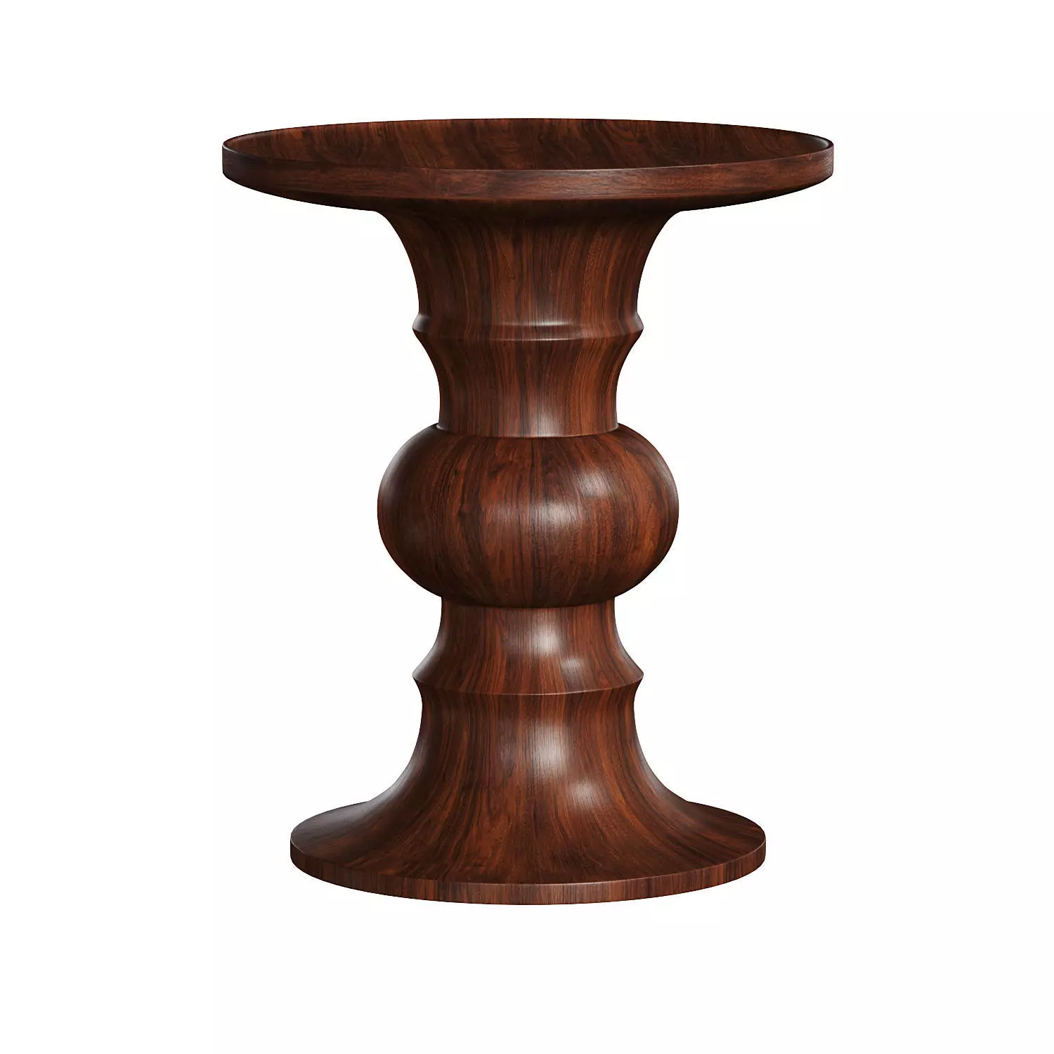 Eames Turned Stool Low-poly 3D model