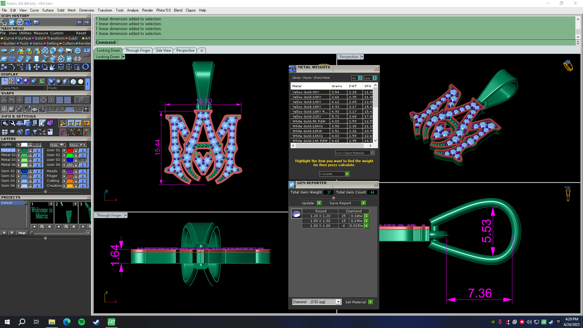 AM Pendant  3D print model_6