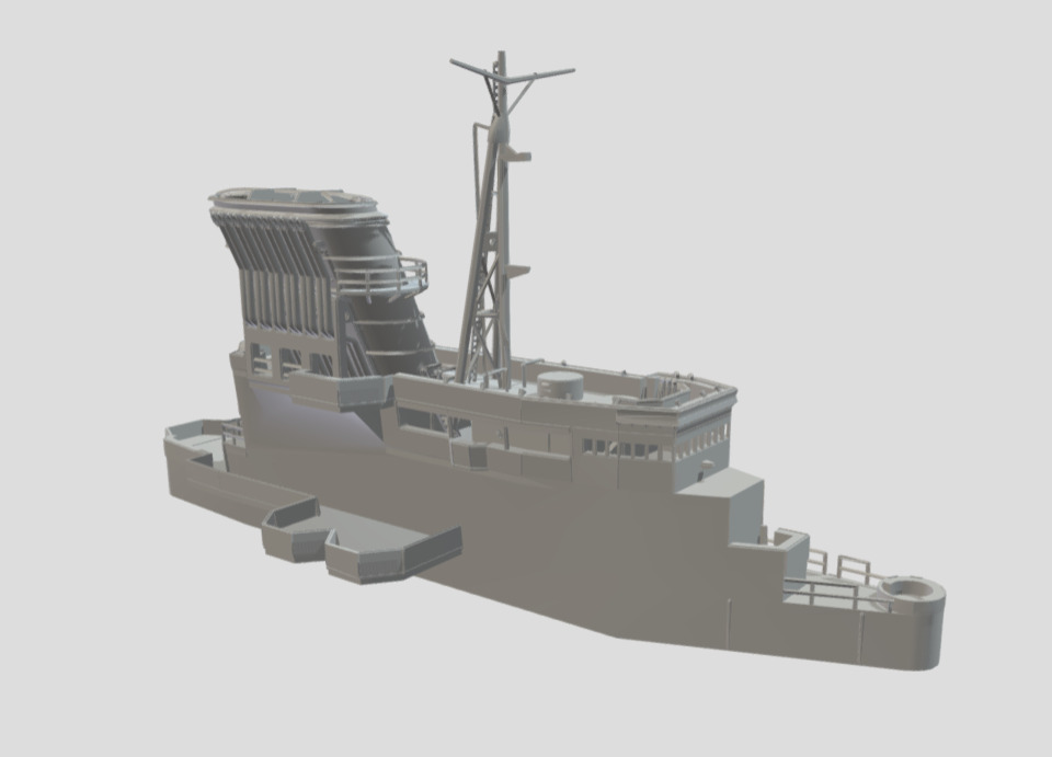 Aircraft Carrier IJN Shinano Highly Detailed 3D Model Kit 3D print model_28