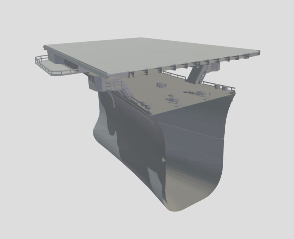 Aircraft Carrier IJN Shinano Highly Detailed 3D Model Kit 3D print model_26