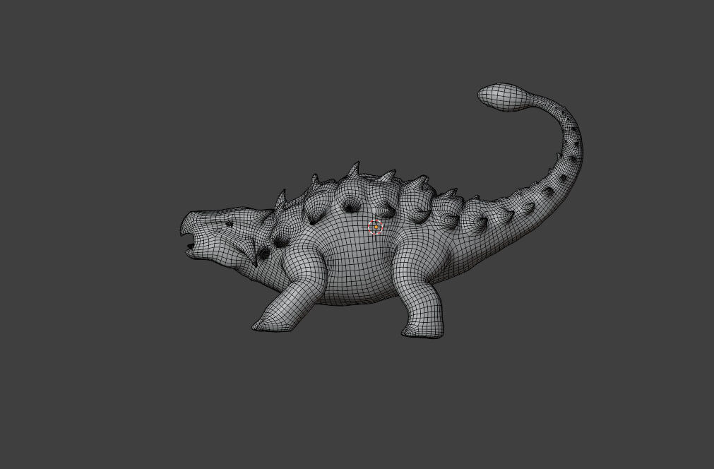 Ankylosaurus model 3D 3D model_9
