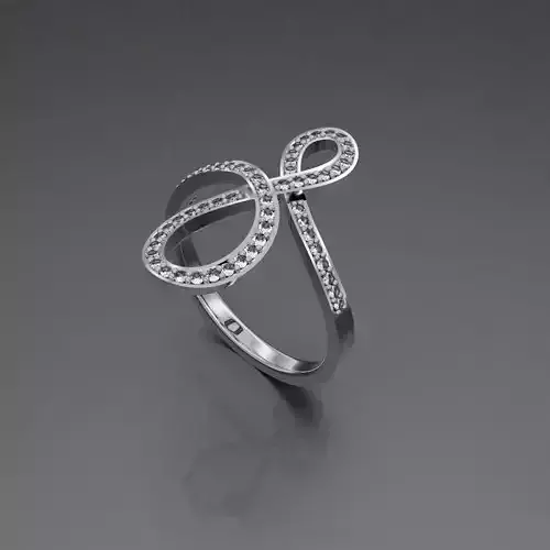 Rings Diamond loop - 6 sizes - AN-656
