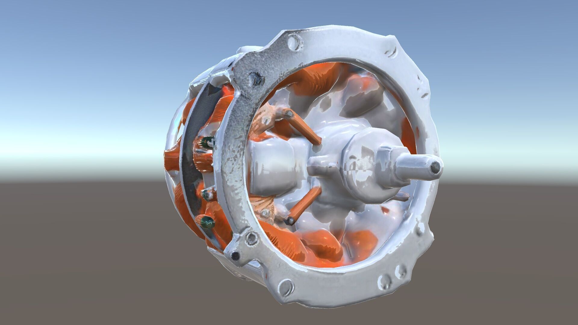 Electric Motor Model Pack  Detailed Mechanical Component Low-poly 3D model_33