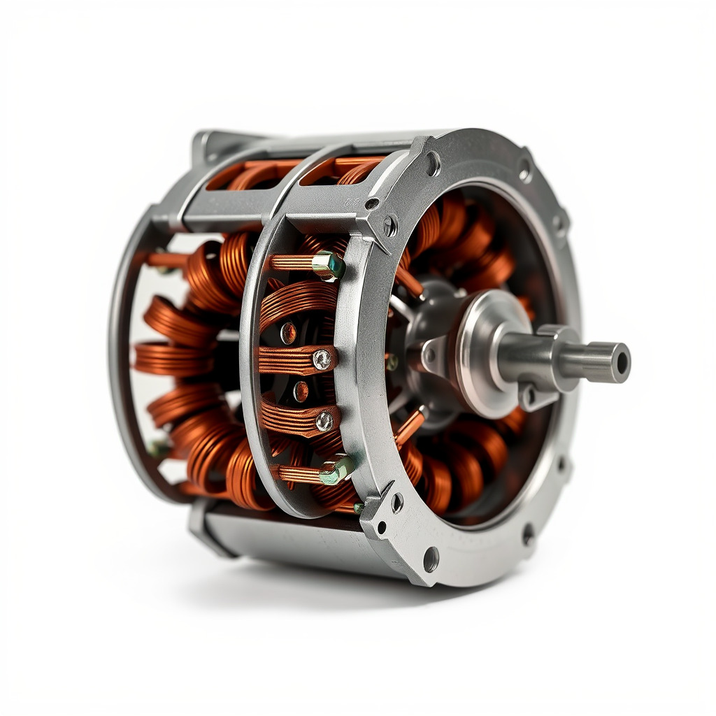 Electric Motor Model Pack  Detailed Mechanical Component Low-poly 3D model_2