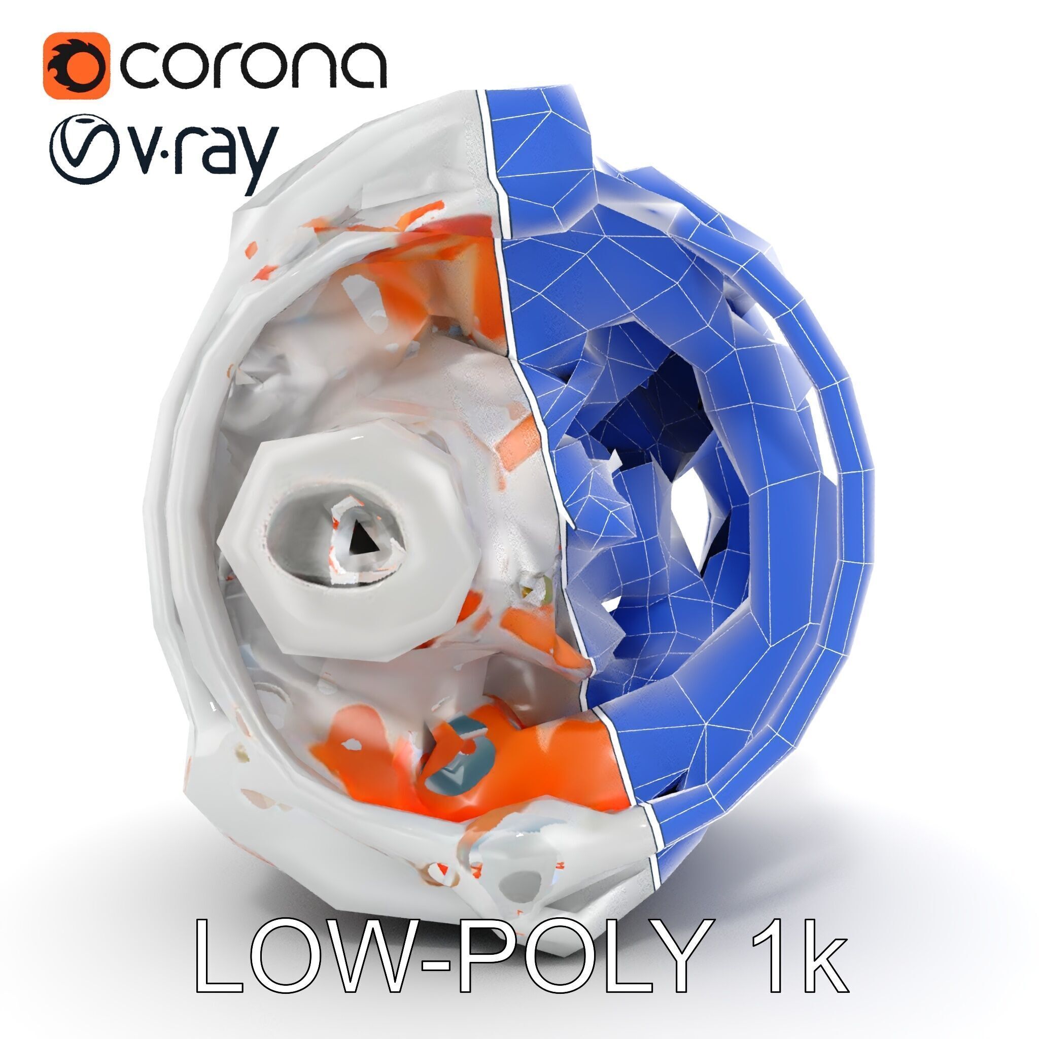 Electric Motor Model Pack  Detailed Mechanical Component Low-poly 3D model_31