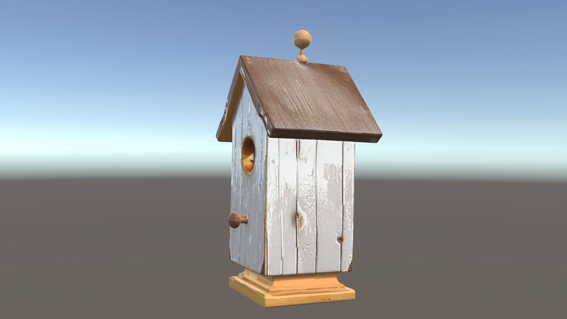 Rustic Birdhouse Model Pack with Detailed Textures Low-poly 3D model_5