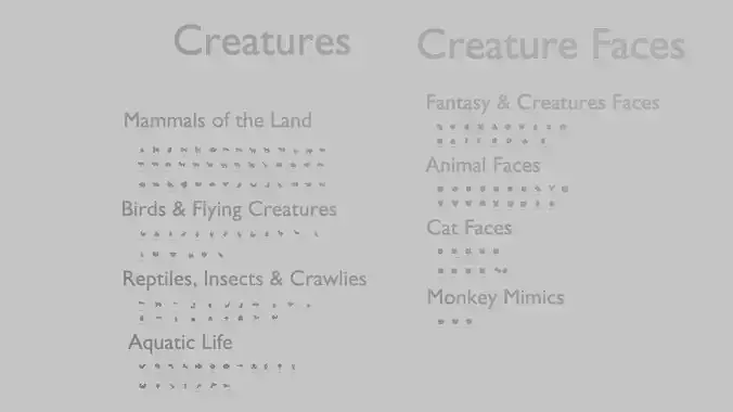 Creature and Face Emoji Pack 3D Printable 151 Unique Emojis