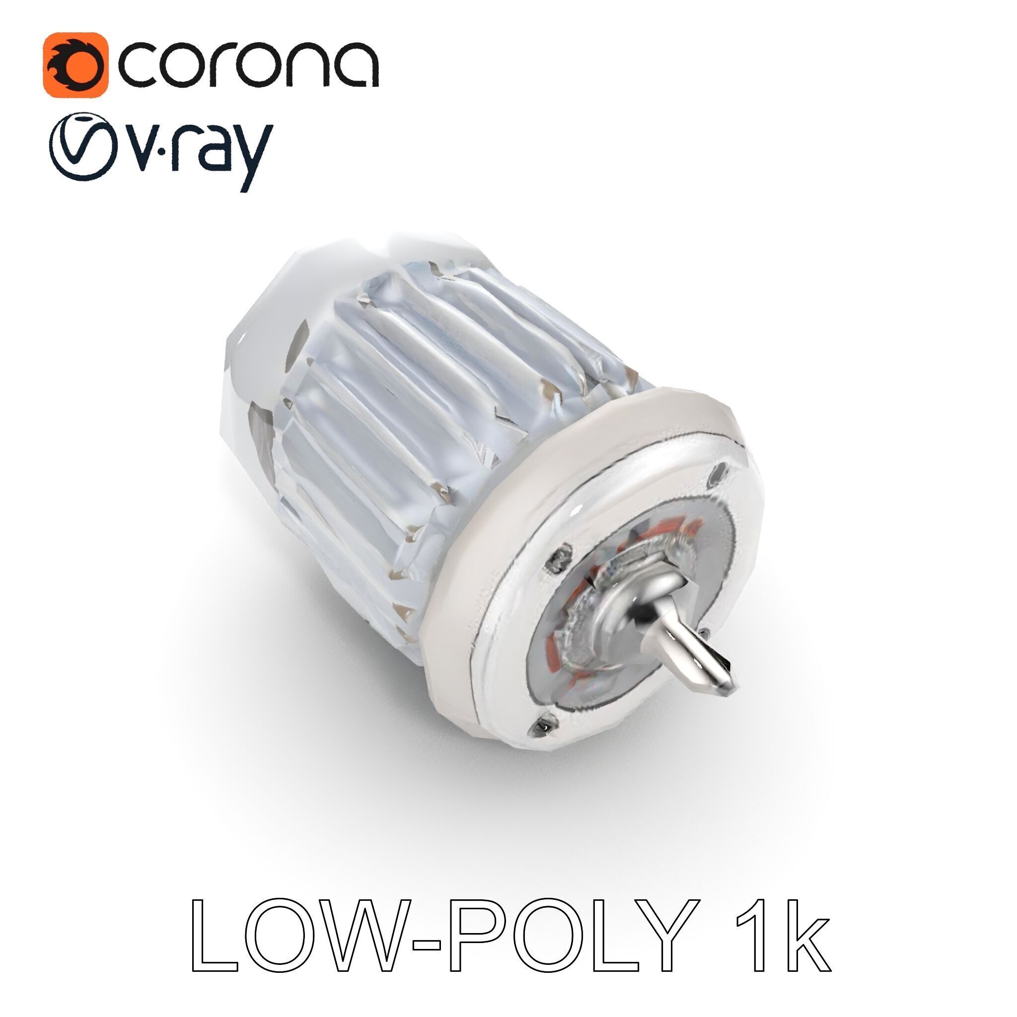 Electric Motor Model Pack  Detailed and Versatile Low-poly 3D model_7