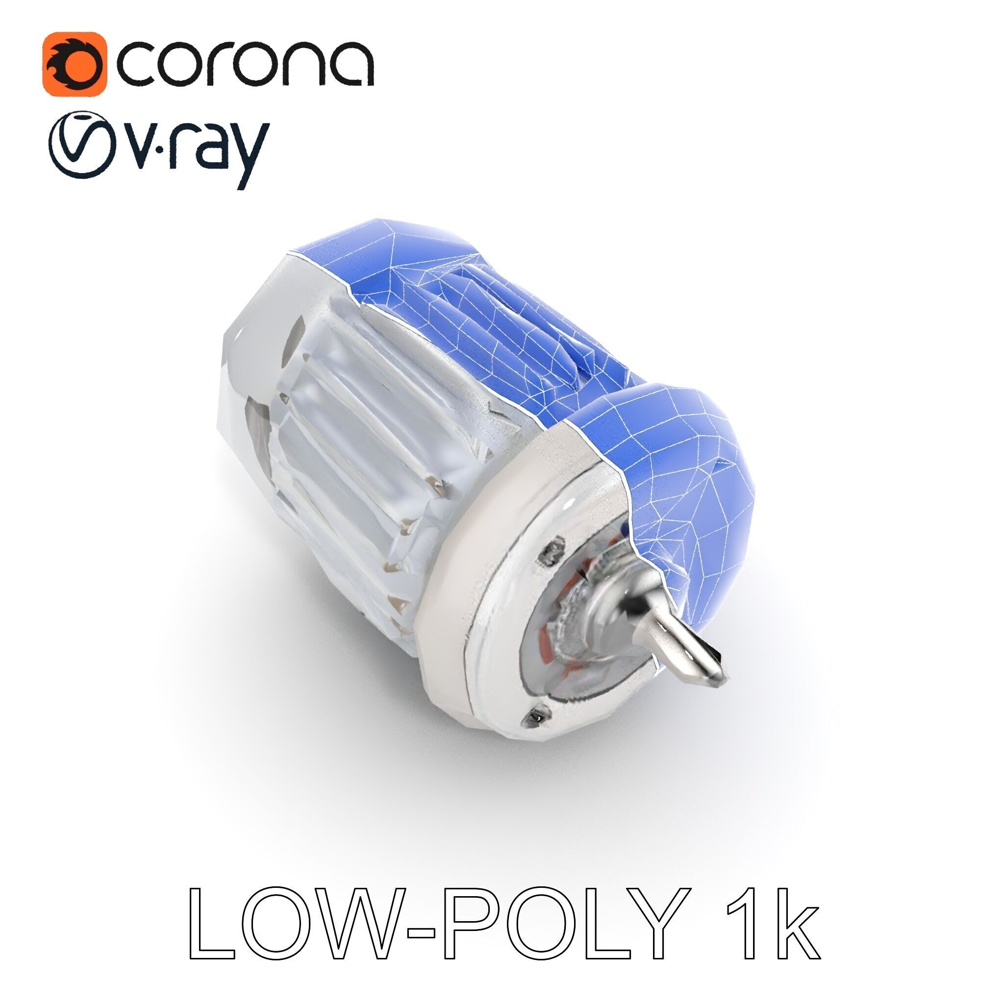 Electric Motor Model Pack  Detailed and Versatile Low-poly 3D model_17