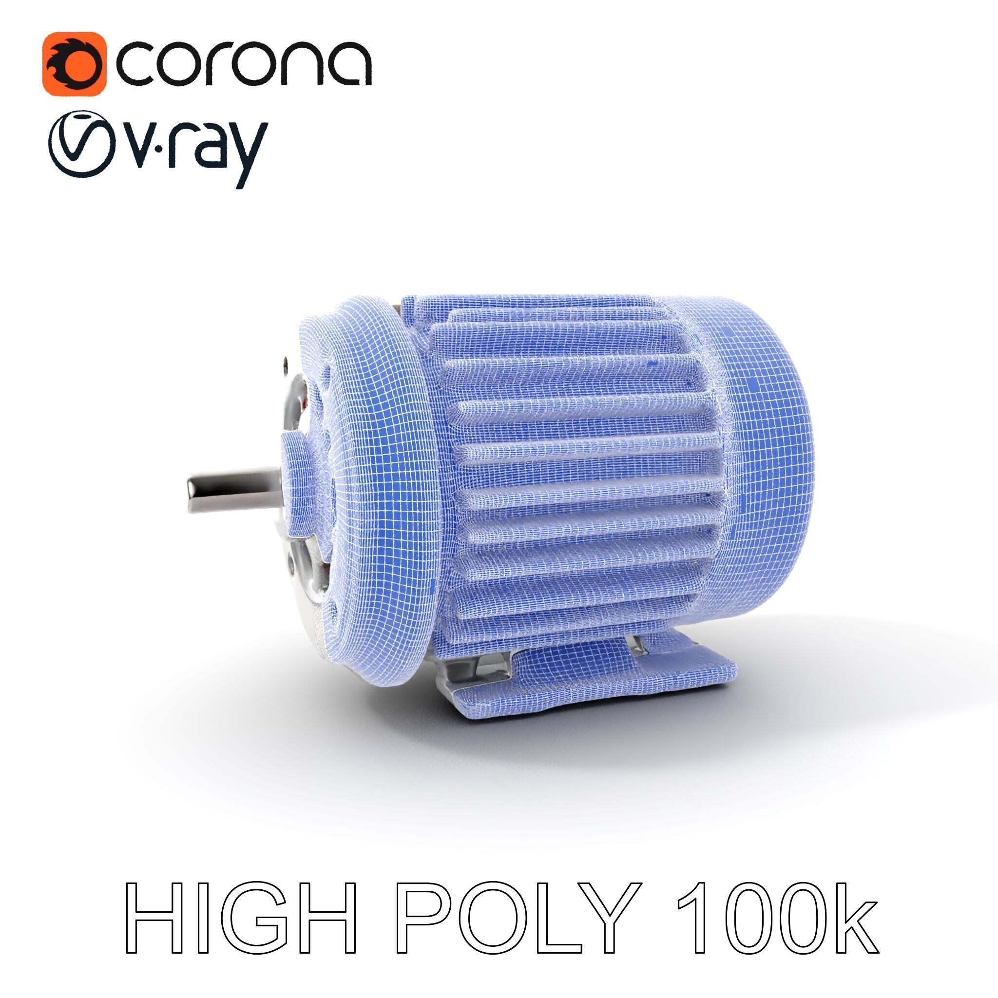 Electric Motor Model Pack  Detailed and Versatile Low-poly 3D model_4