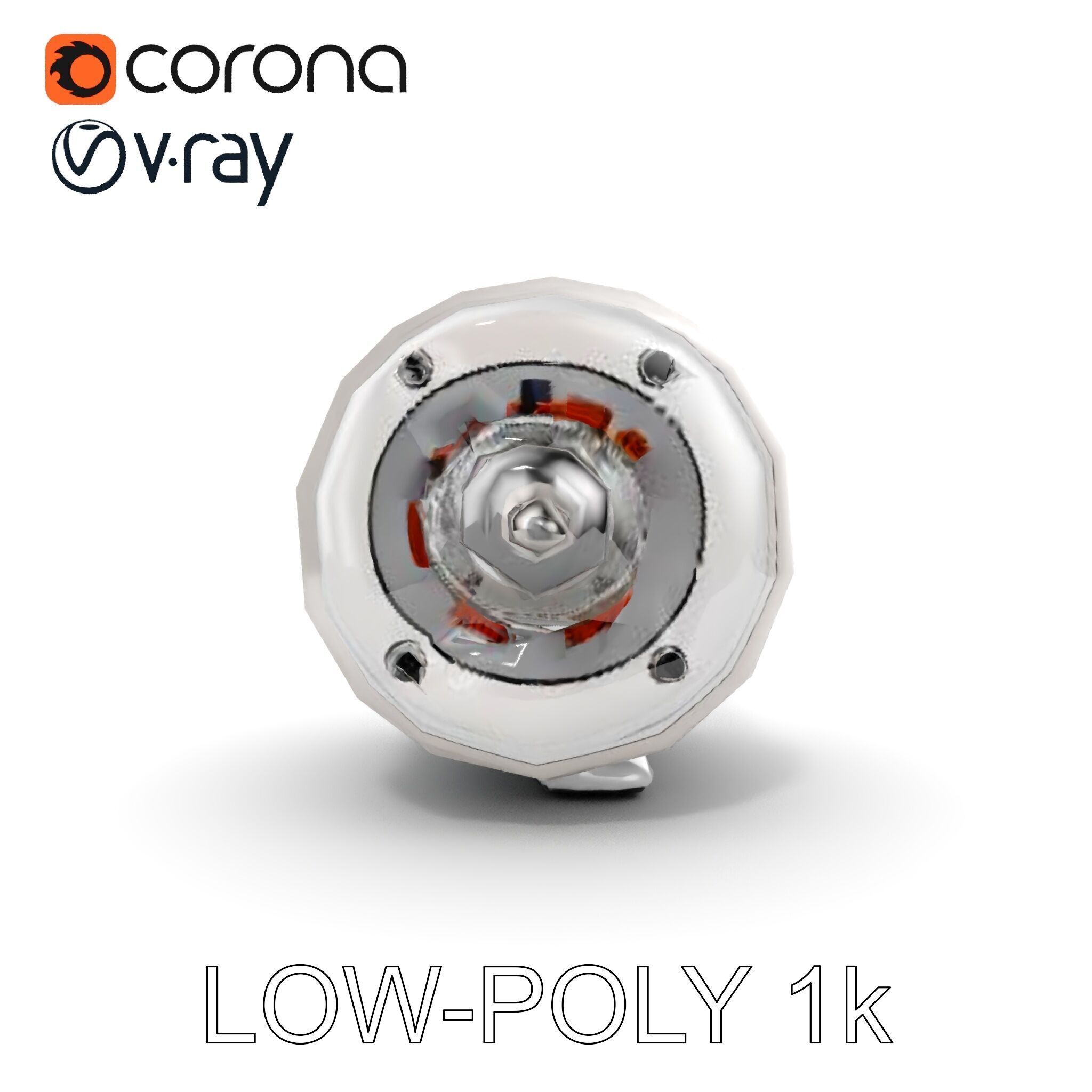 Electric Motor Model Pack  Detailed and Versatile Low-poly 3D model_28