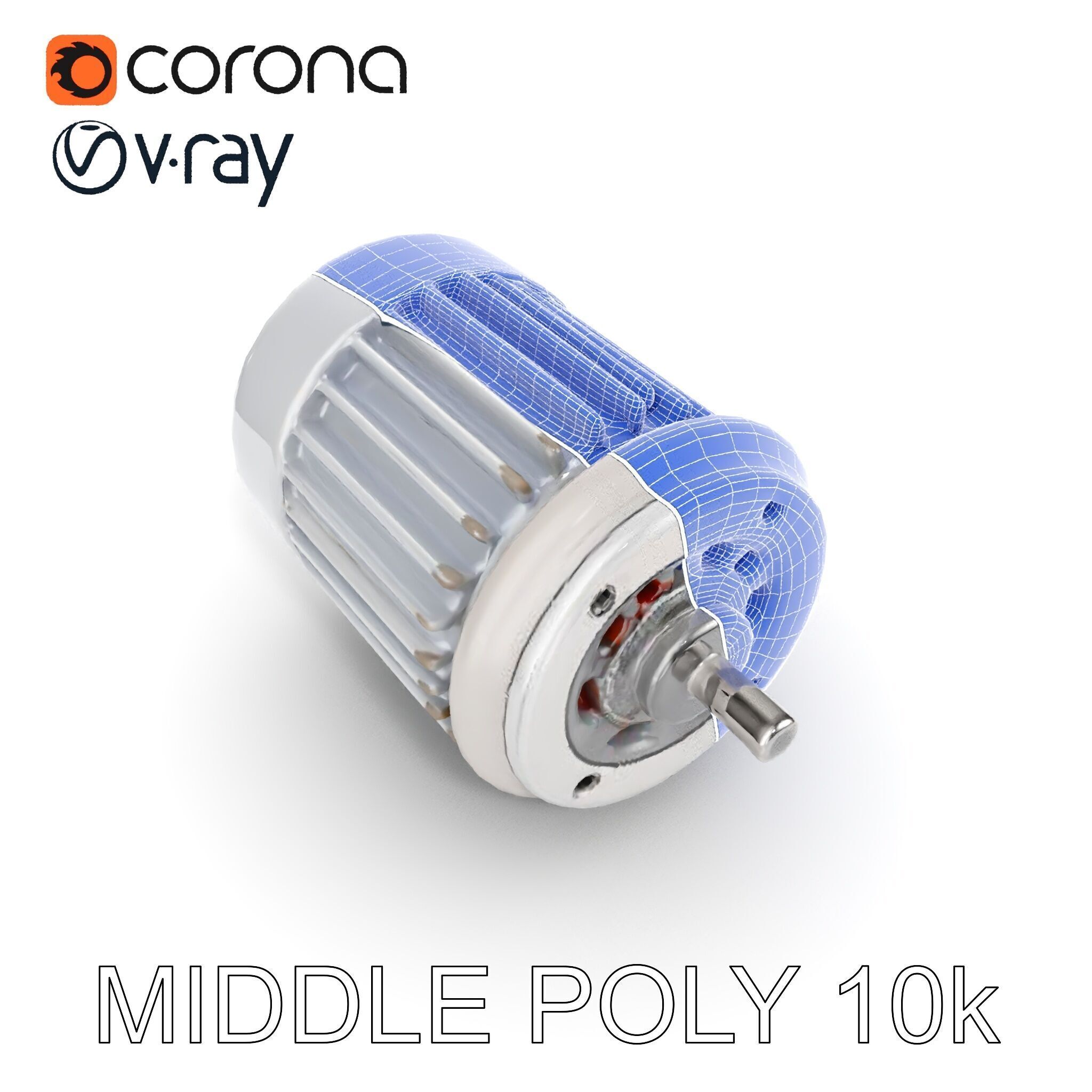 Electric Motor Model Pack  Detailed and Versatile Low-poly 3D model_24