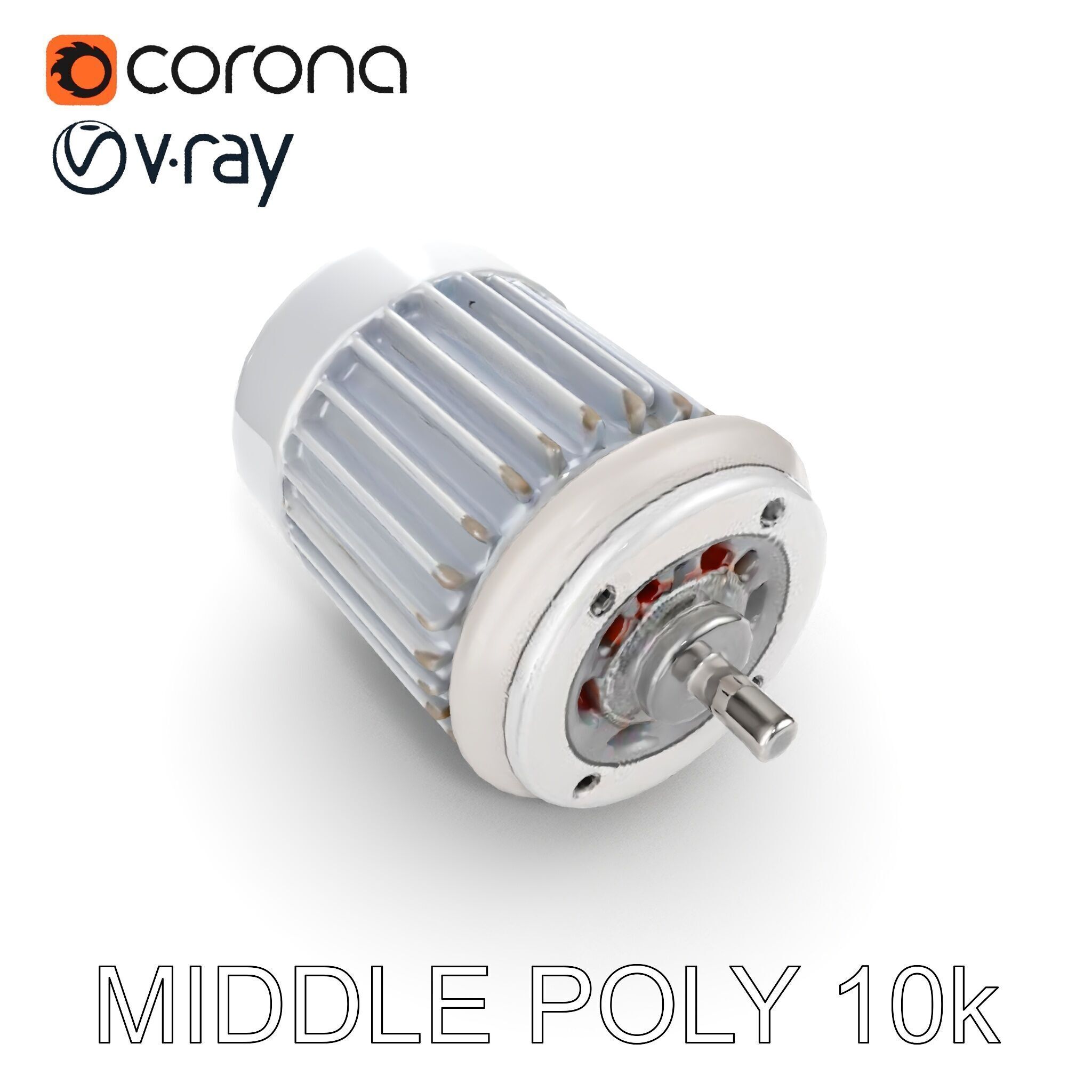 Electric Motor Model Pack  Detailed and Versatile Low-poly 3D model_13