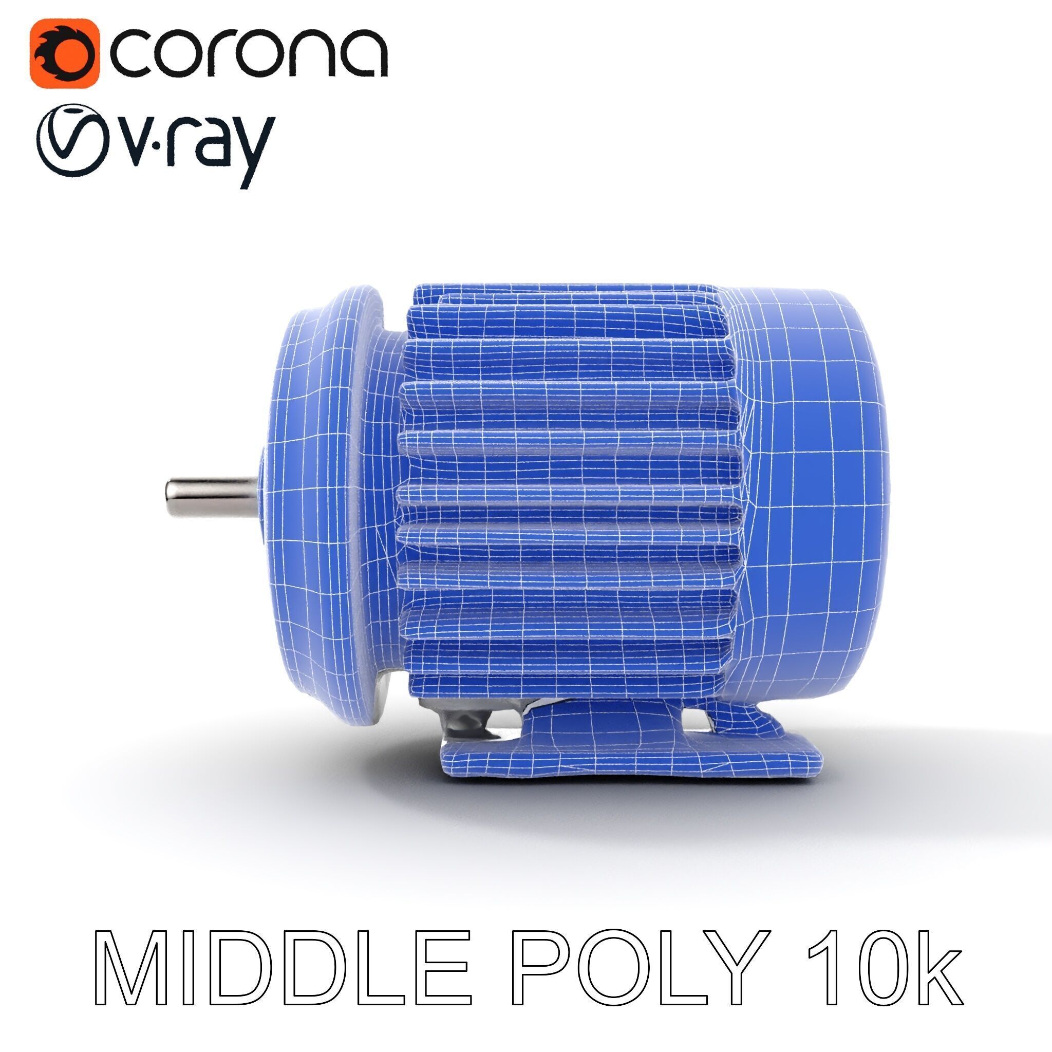 Electric Motor Model Pack  Detailed and Versatile Low-poly 3D model_30