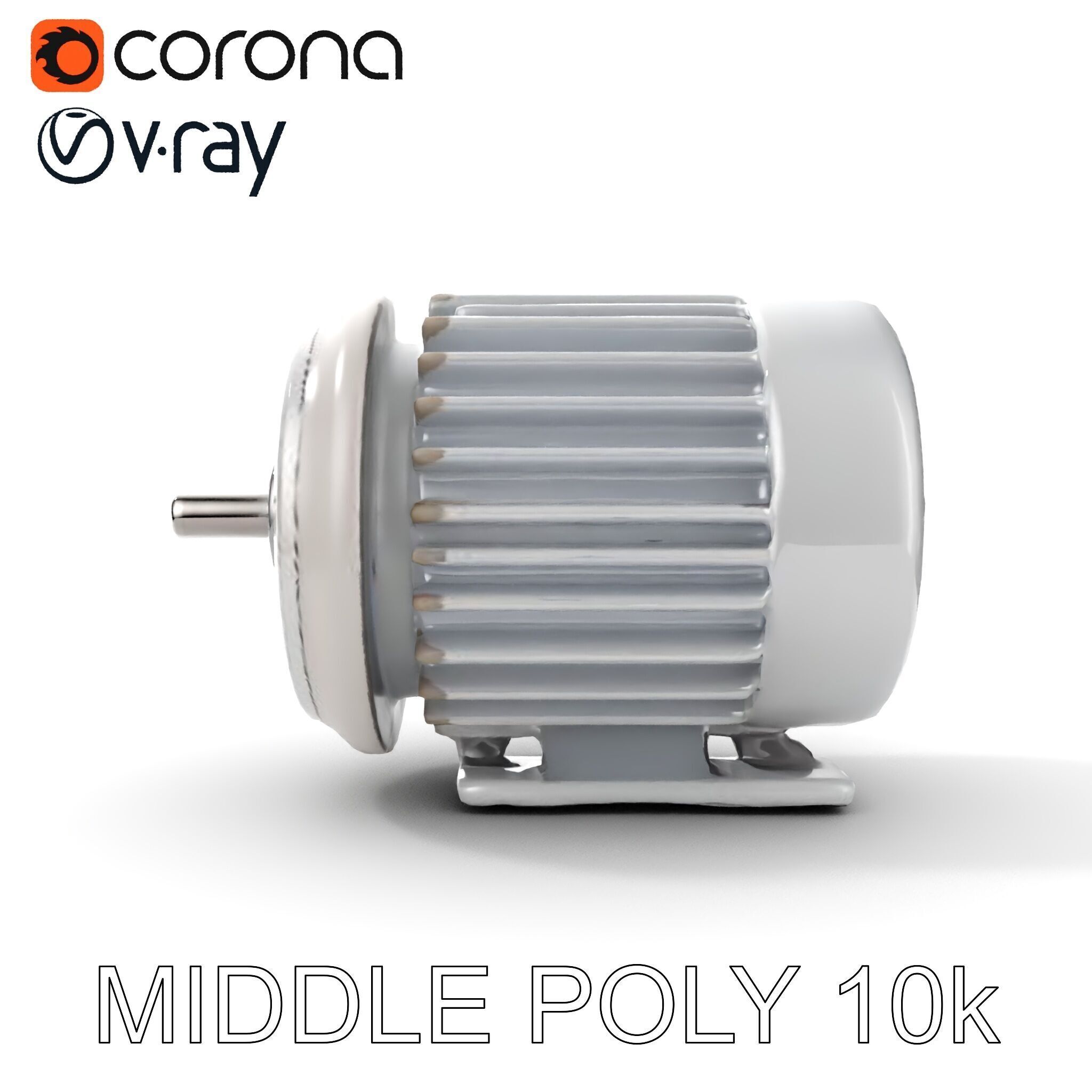 Electric Motor Model Pack  Detailed and Versatile Low-poly 3D model_27