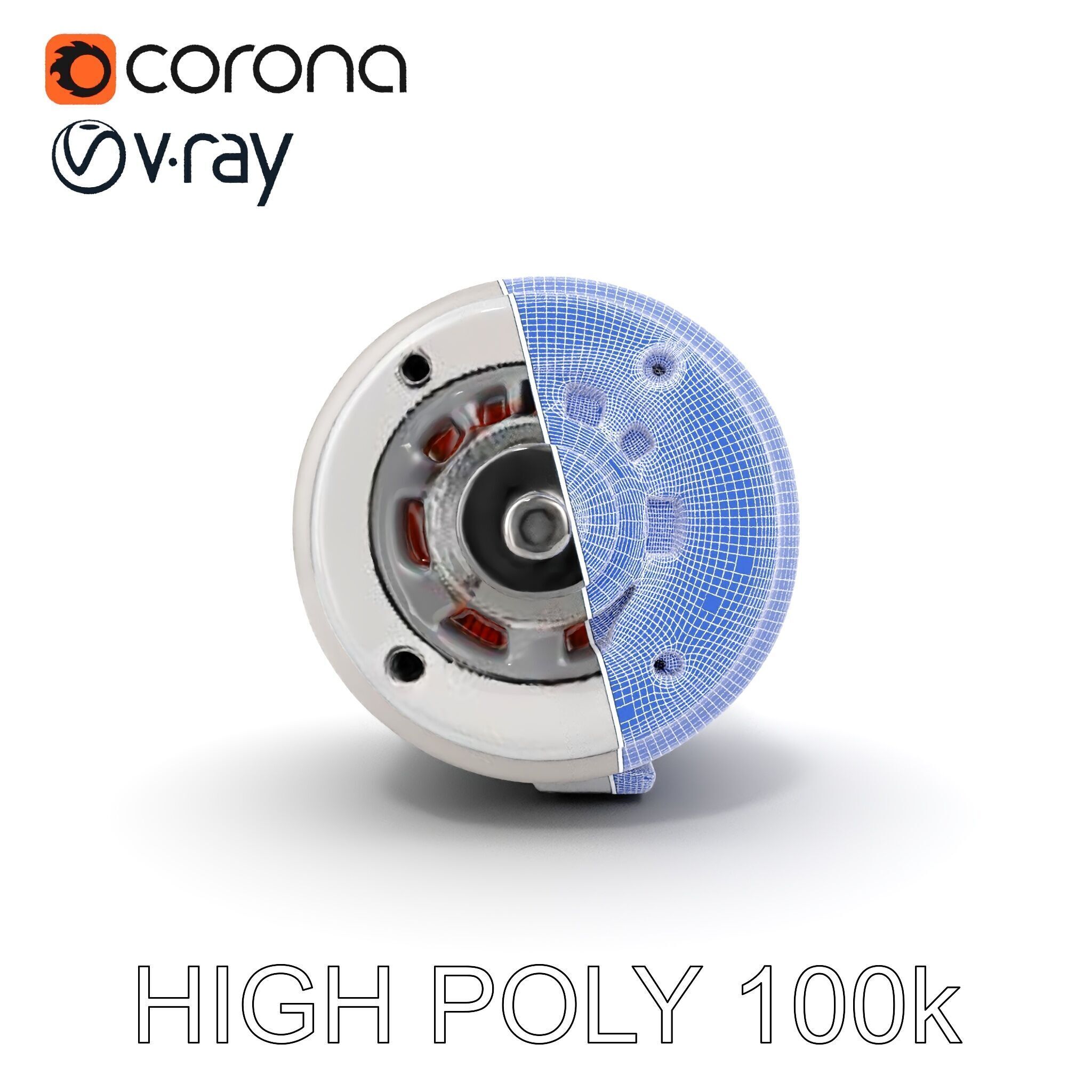 Electric Motor Model Pack  Detailed and Versatile Low-poly 3D model_35