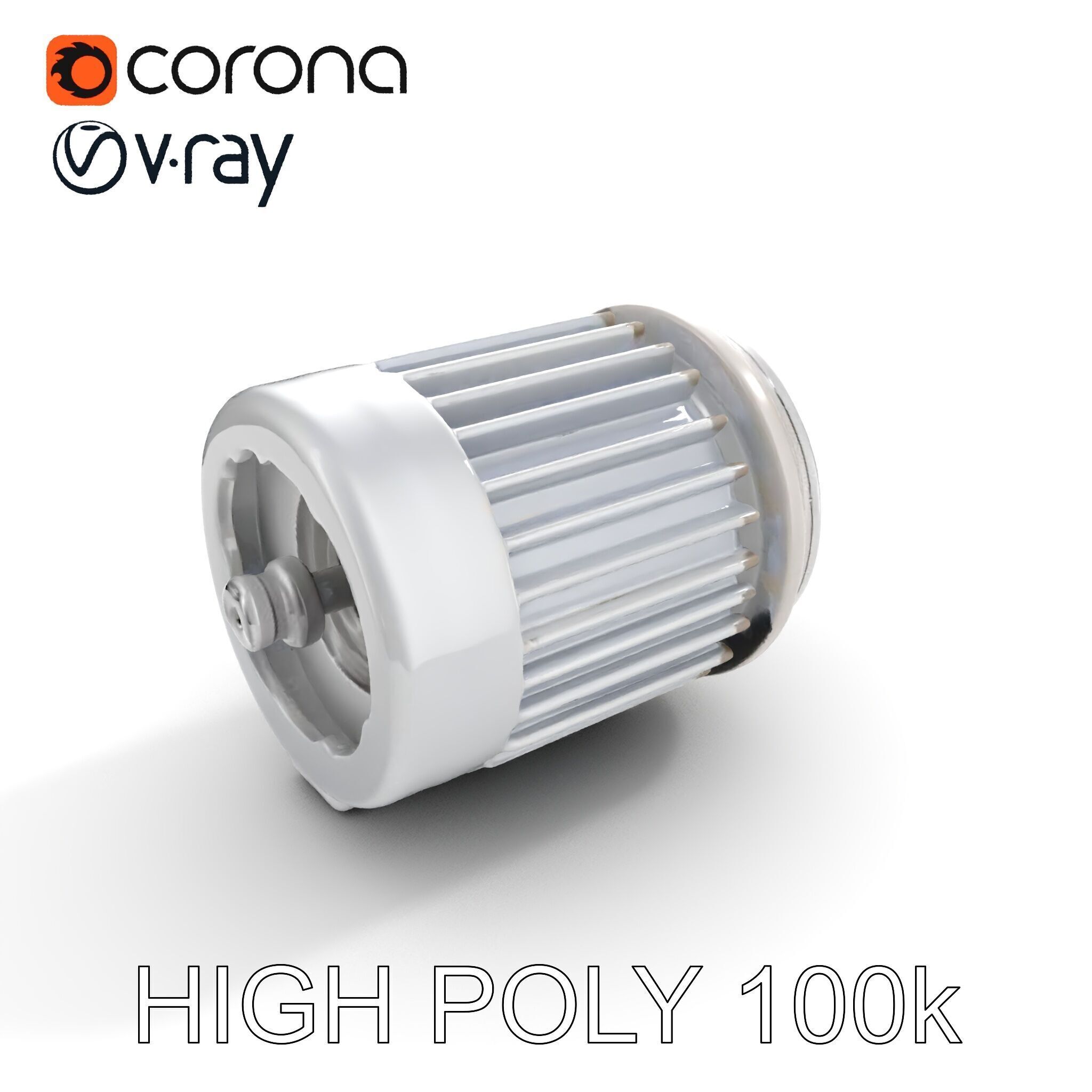 Electric Motor Model Pack  Detailed and Versatile Low-poly 3D model_10