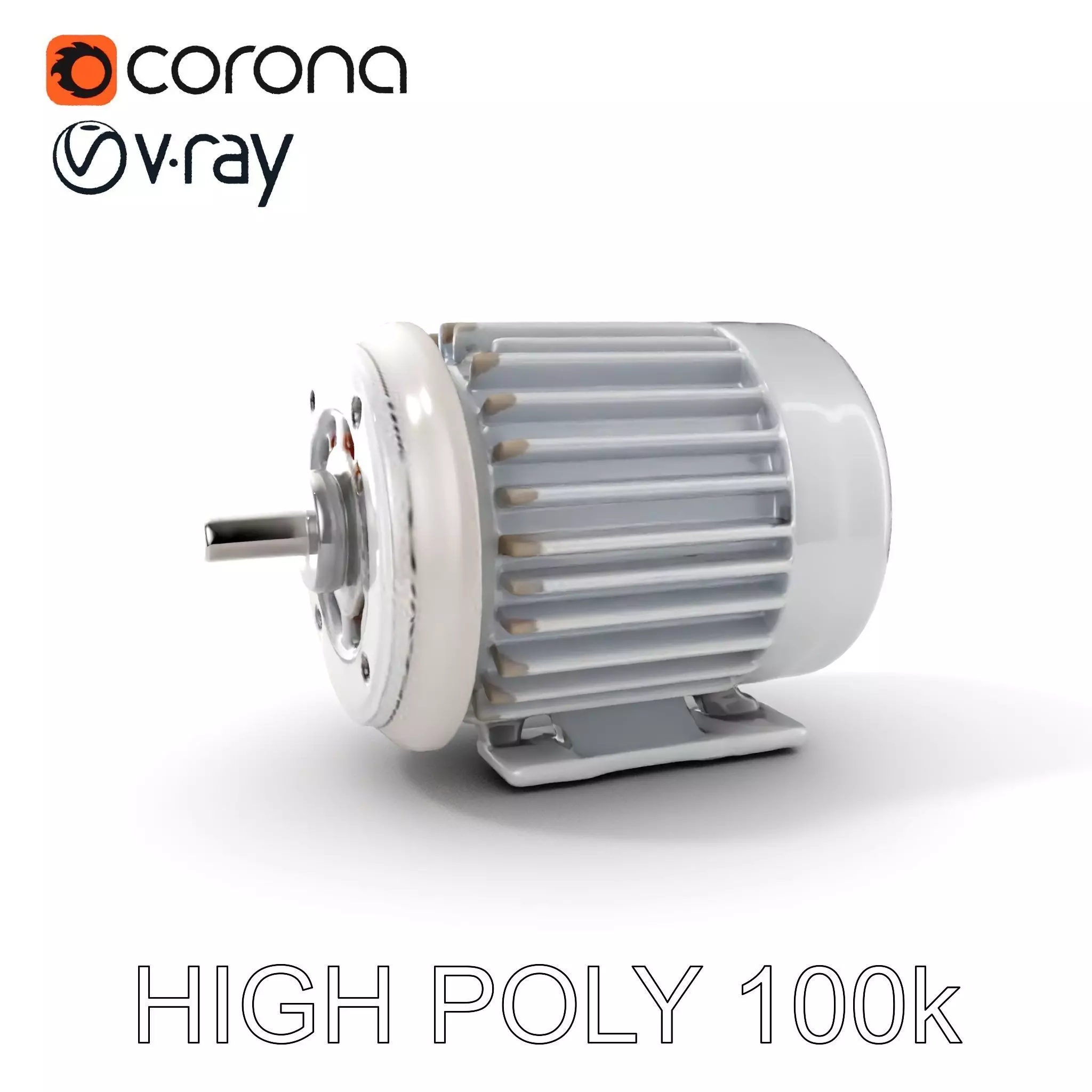 Electric Motor Model Pack  Detailed and Versatile Low-poly 3D model_0