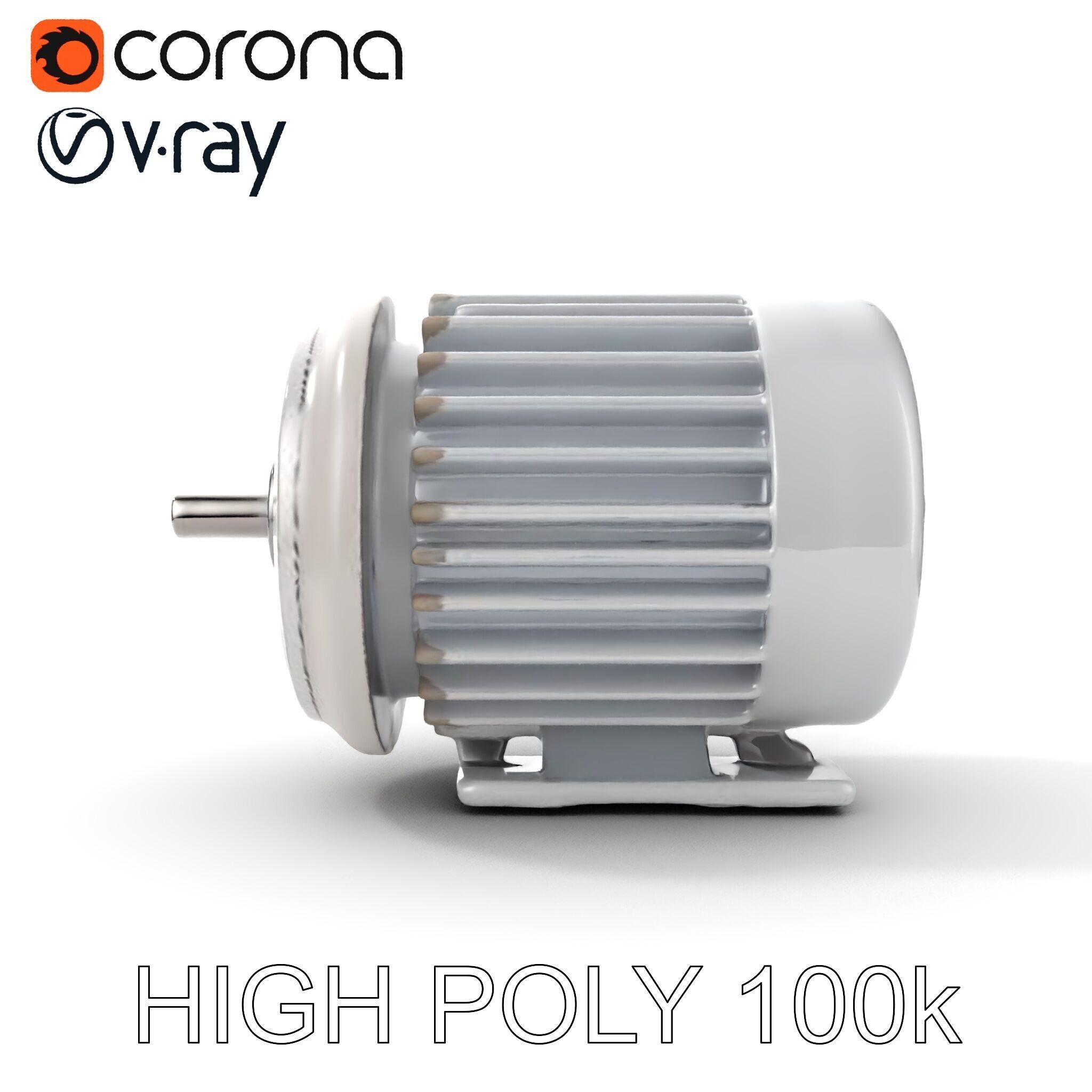 Electric Motor Model Pack  Detailed and Versatile Low-poly 3D model_18