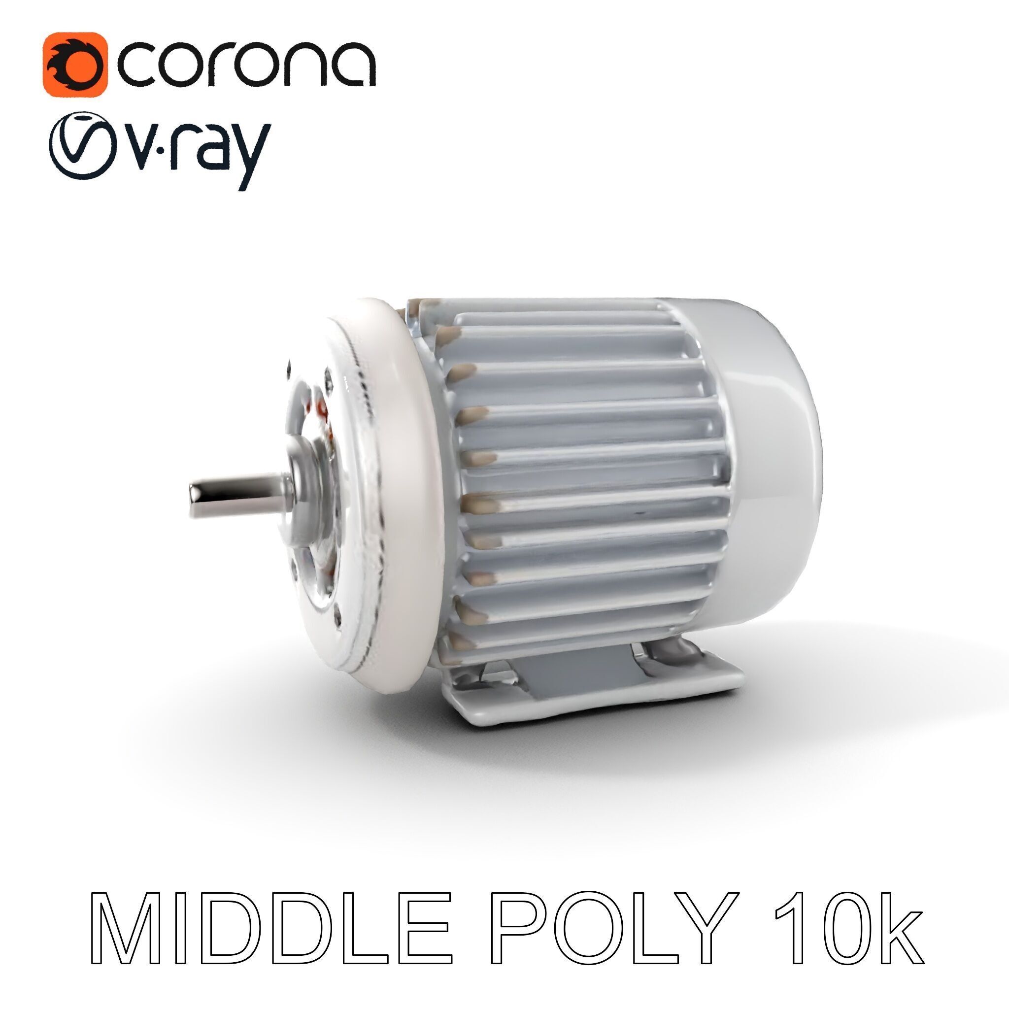 Electric Motor Model Pack  Detailed and Versatile Low-poly 3D model_8