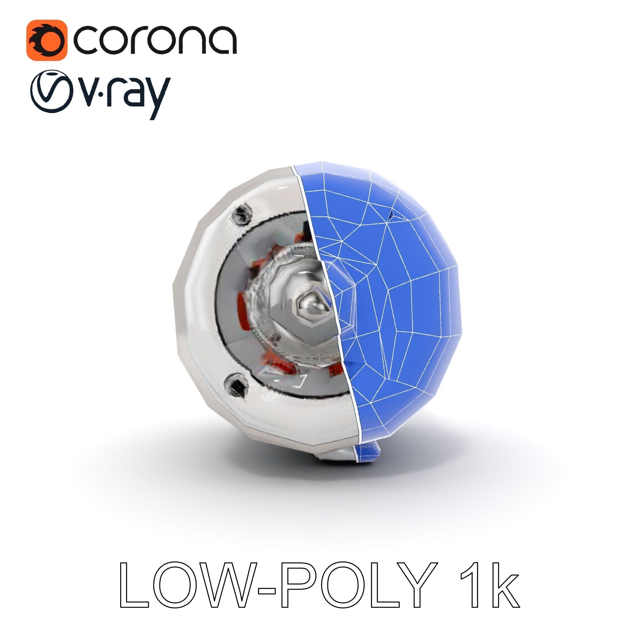 Electric Motor Model Pack  Detailed and Versatile Low-poly 3D model_25