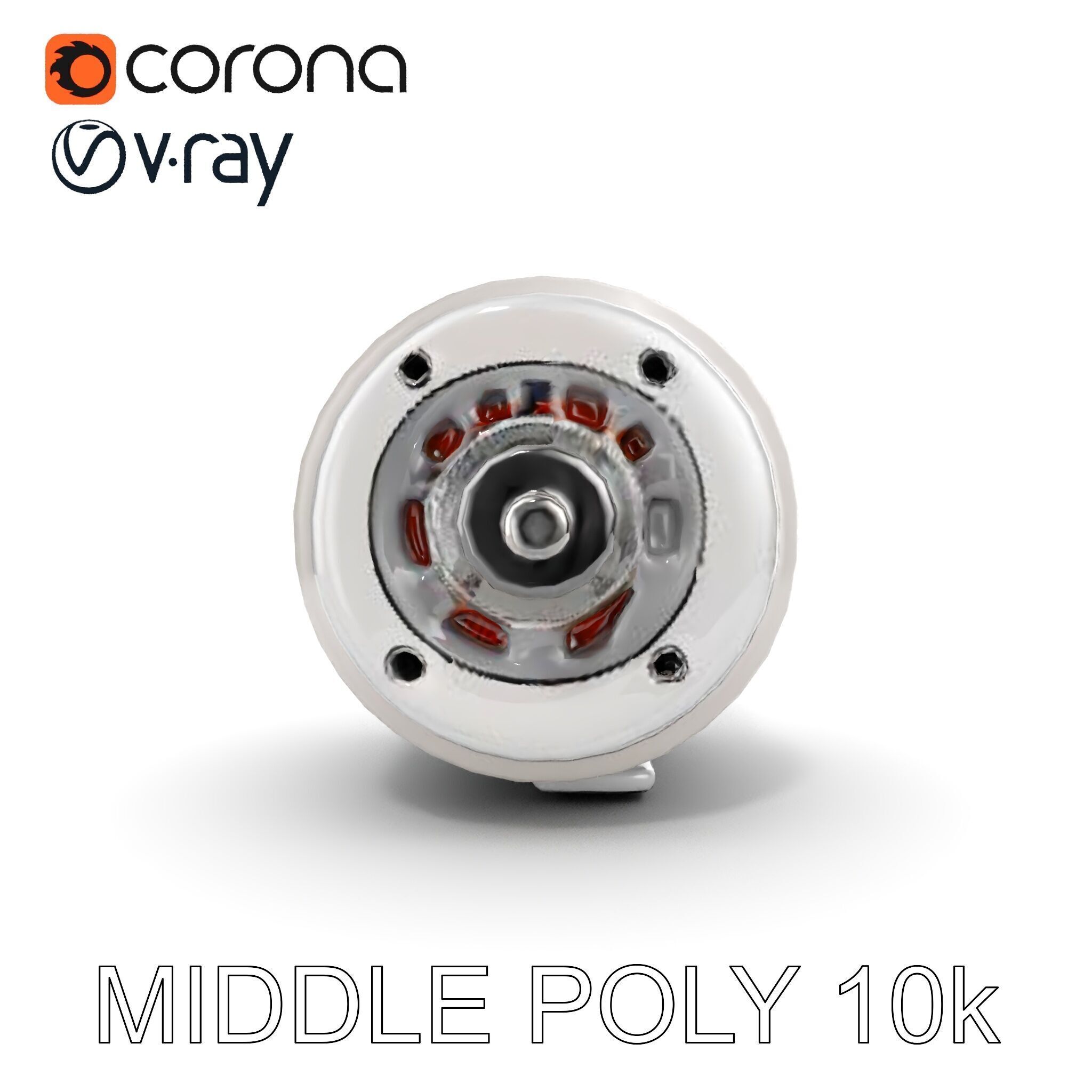 Electric Motor Model Pack  Detailed and Versatile Low-poly 3D model_21