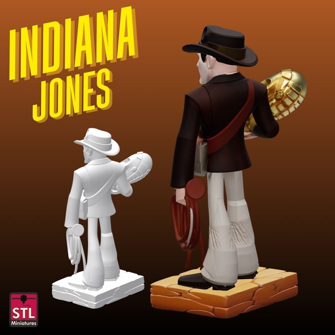 Indiana Jones Comic Style FanArt 3D print model_3