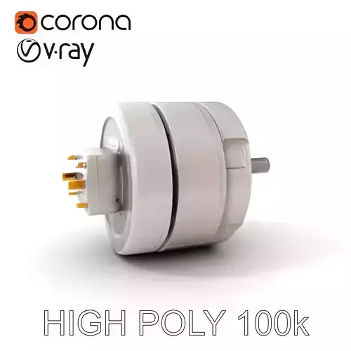 Electric Motor Component D Model Pack Low-poly 3D model