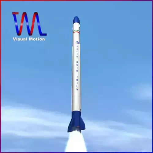 Safir Space Launch Vehicle 3D model