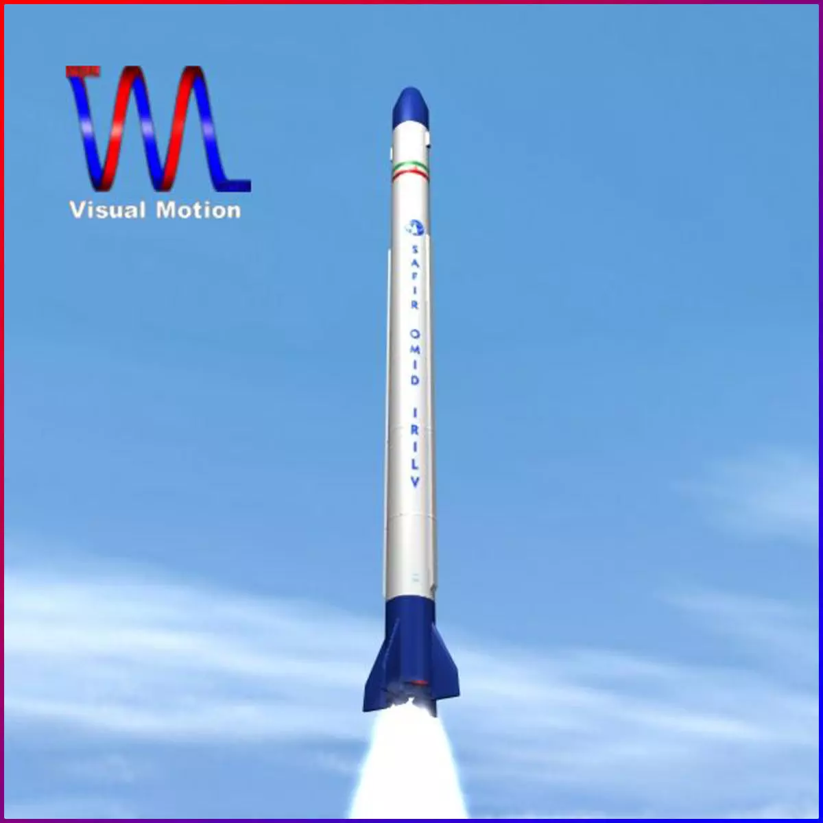 Safir Space Launch Vehicle 3D model