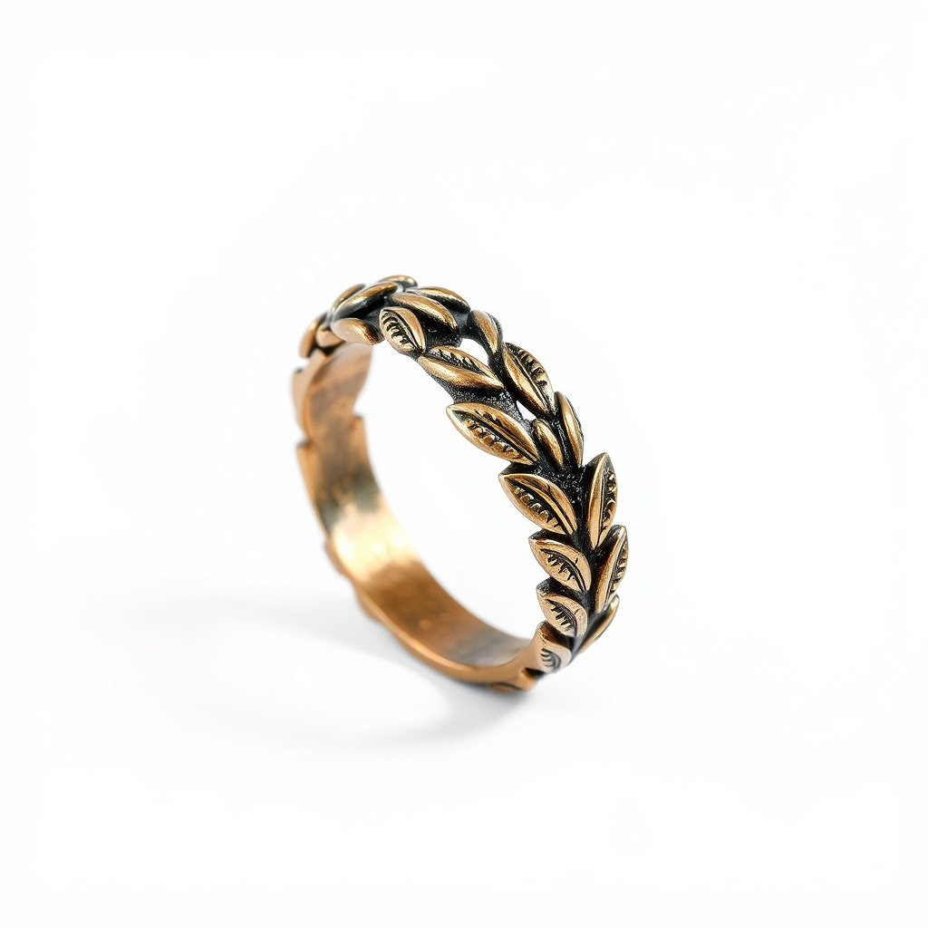 Laurel Leaf Ring Model Pack Low-poly 3D model_2