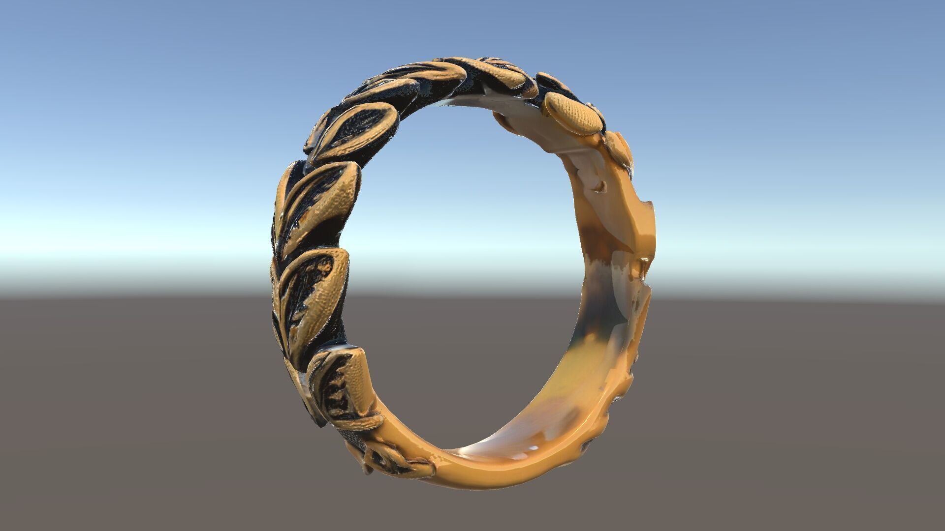 Laurel Leaf Ring Model Pack Low-poly 3D model_33